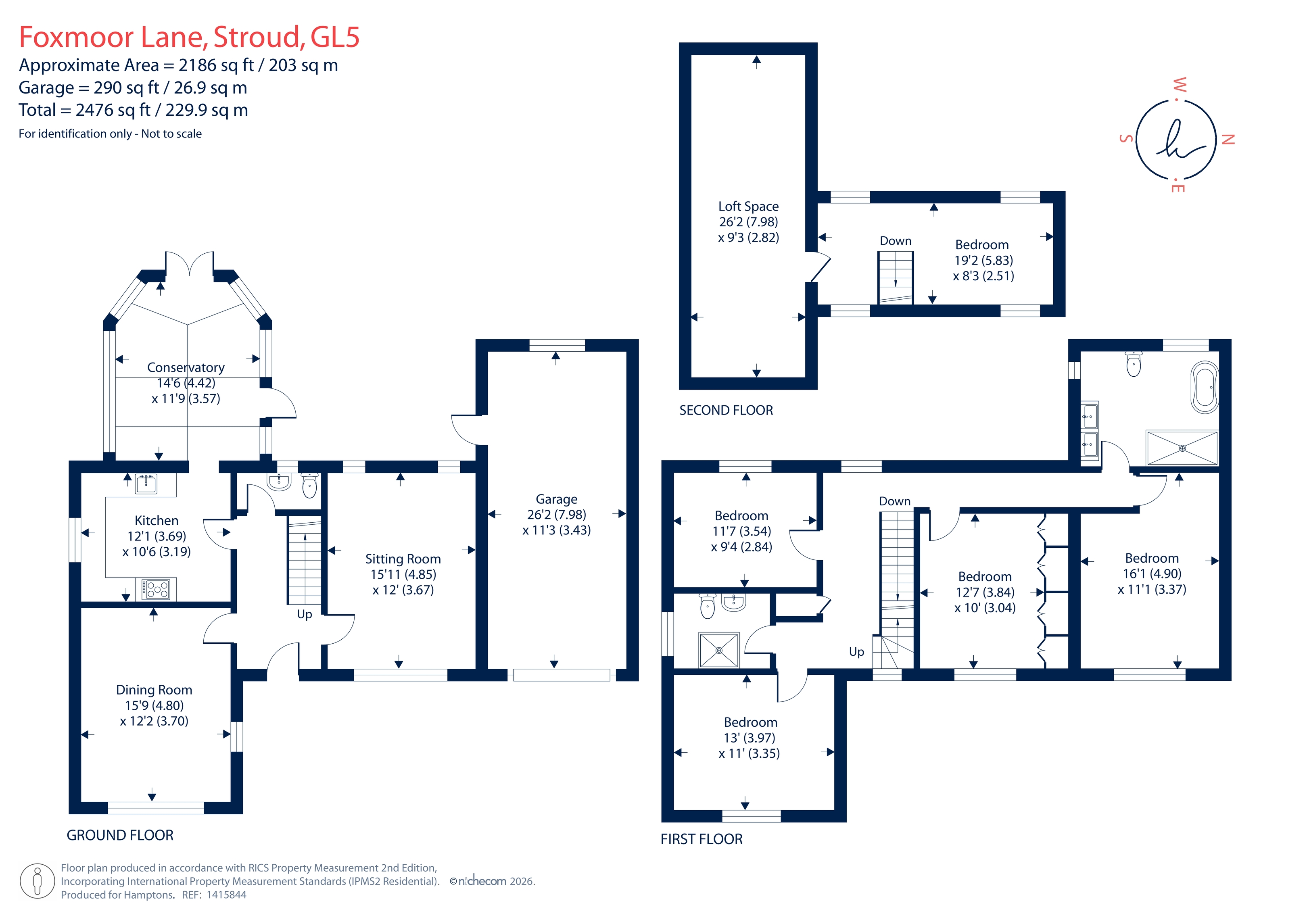 Ravensbury, Foxmoor Lane, Stroud floorplan