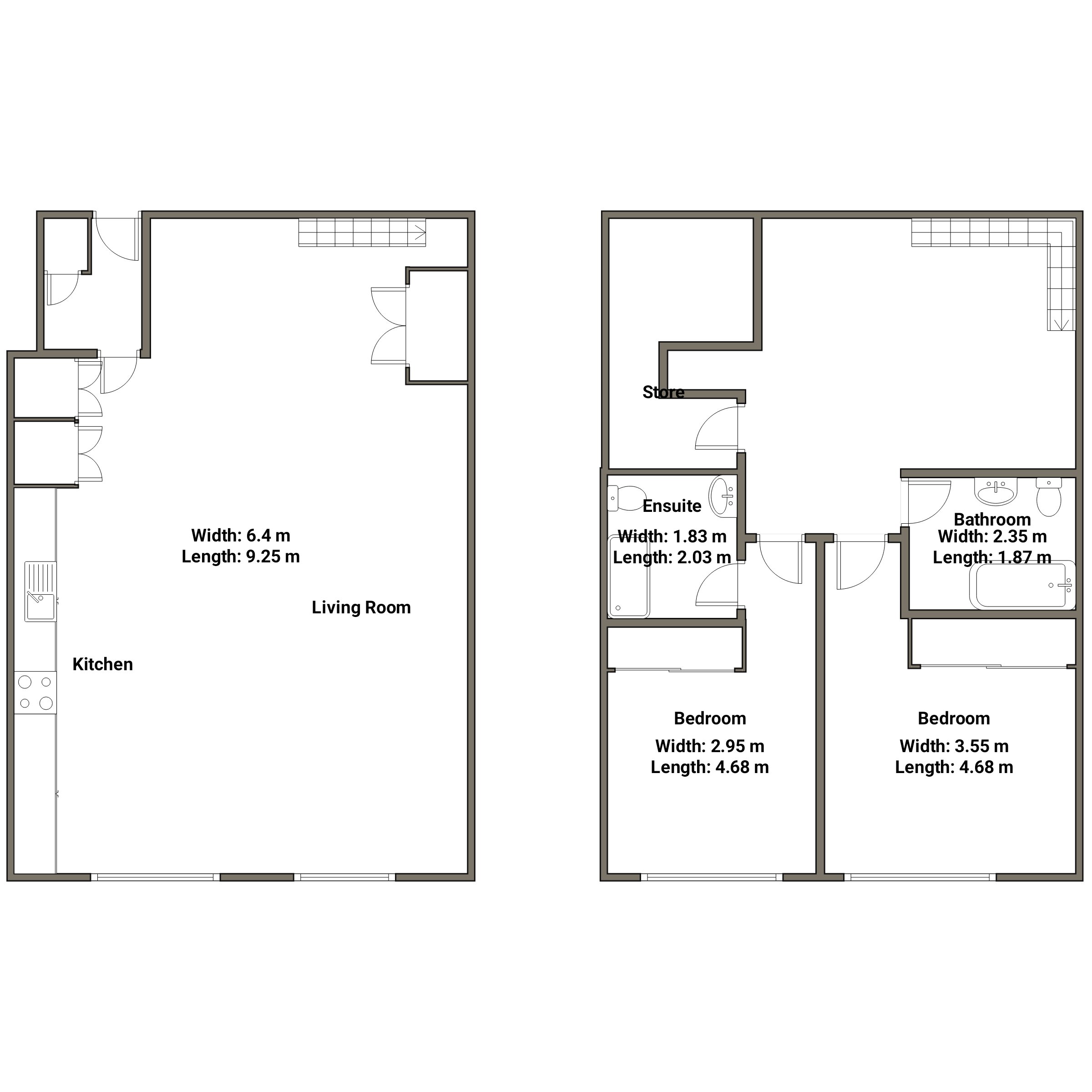 Apartment 421, Amazon Lofts, Tenby Street, Birmingham floorplan