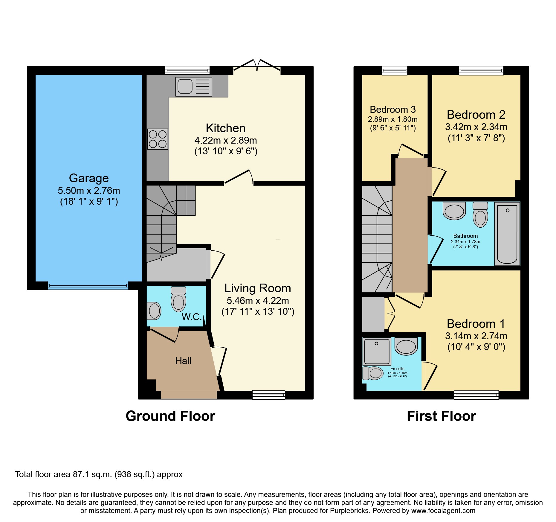 73, Dexters Grove, Hucknall, Nottingham floorplan