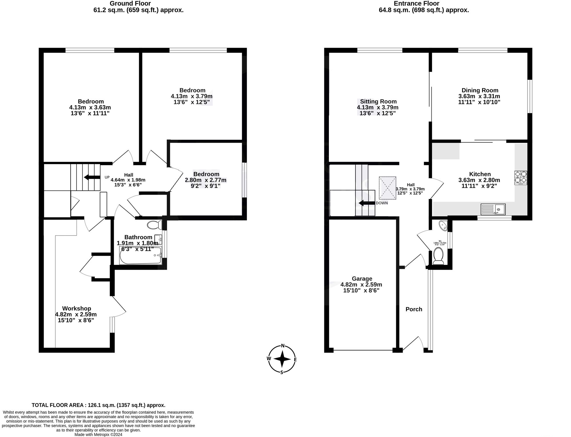 12 Penfield Gardens, Dawlish floorplan