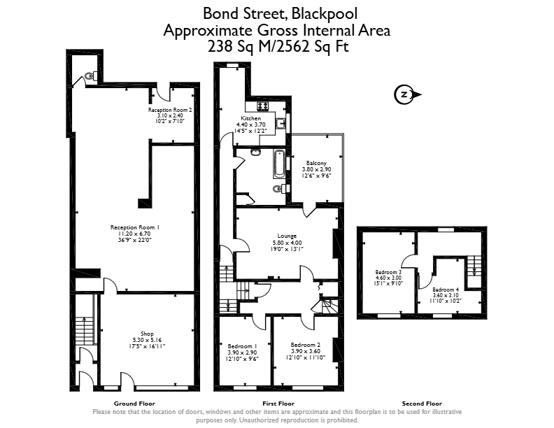 23, Bond Street, Blackpool floorplan
