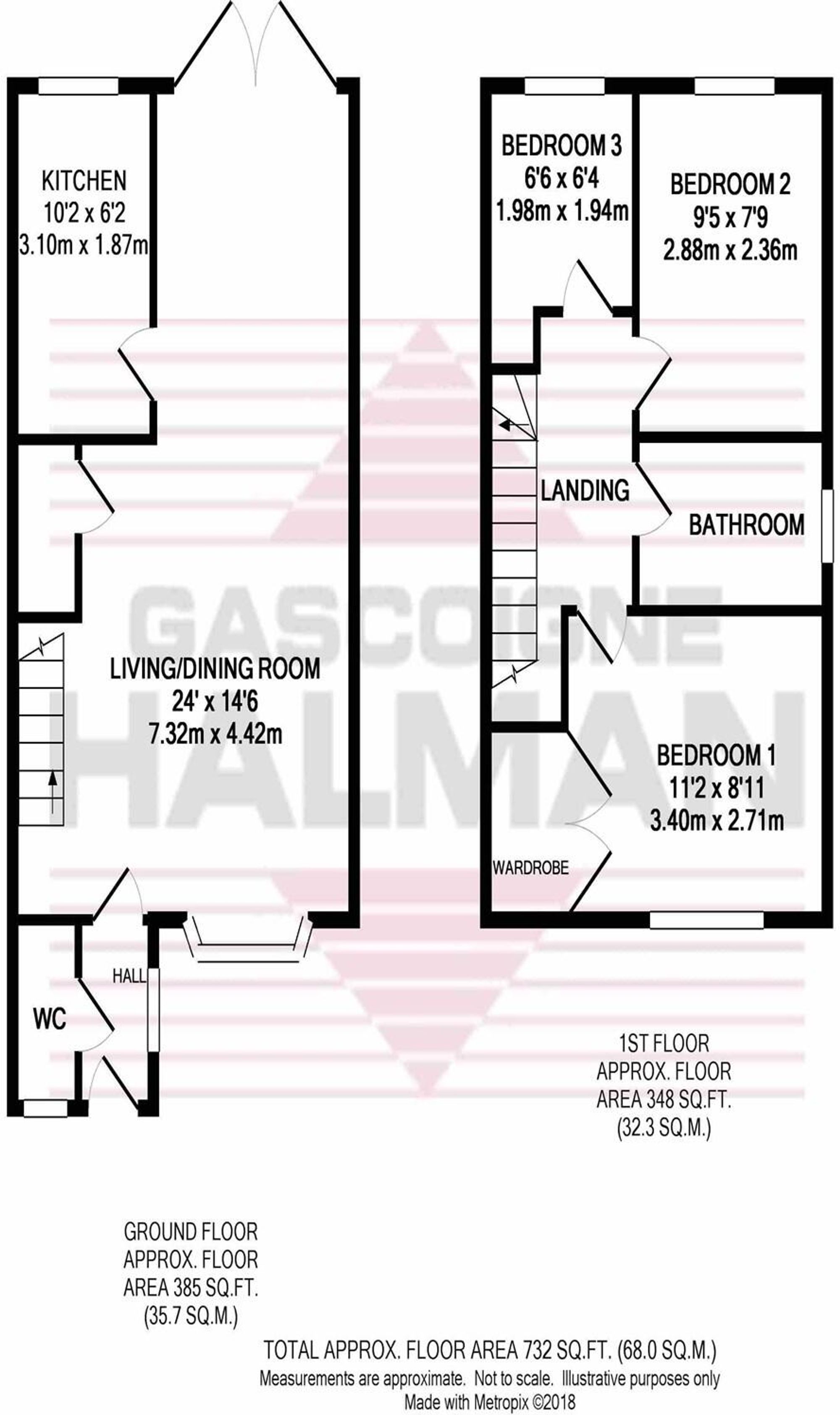 28 Lawnhurst Close, Cheadle floorplan