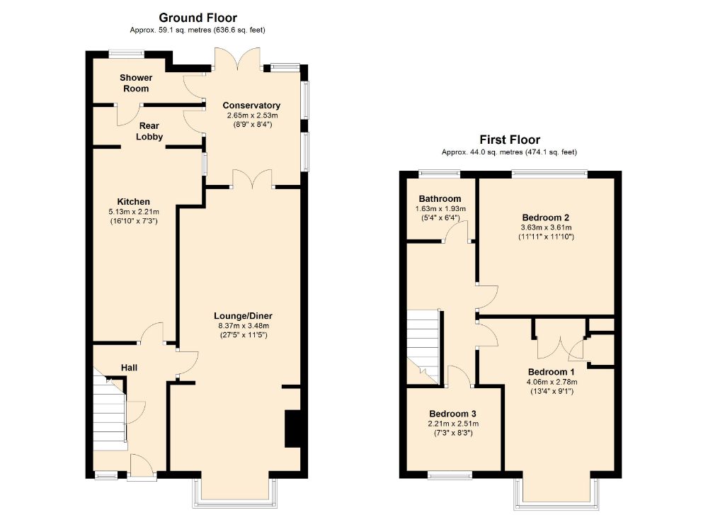 Elmhurst Avenue, Spinney Hill, Northampton NN3, 3 bedroom terraced