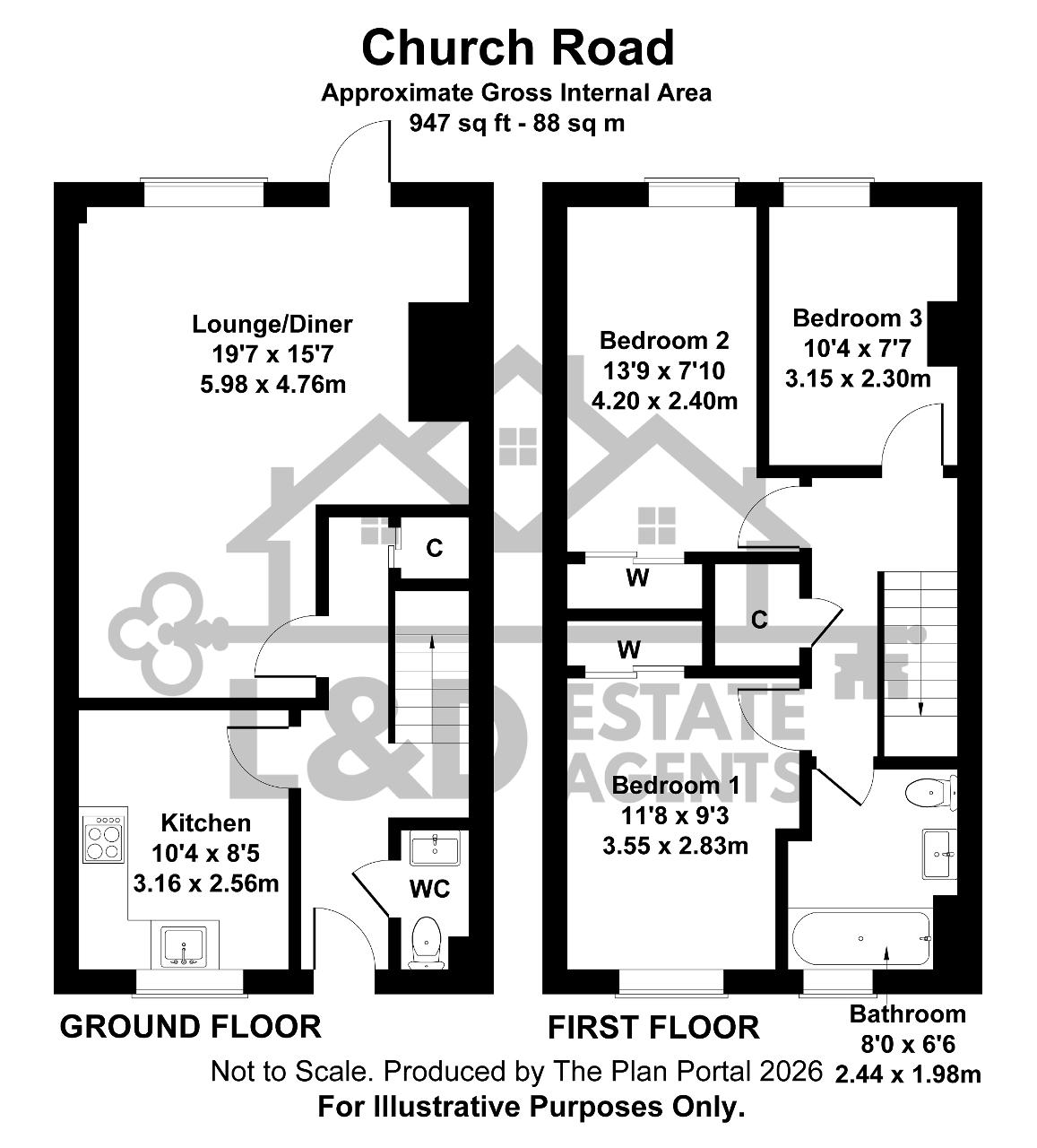 15, Church Road, Sundon floorplan