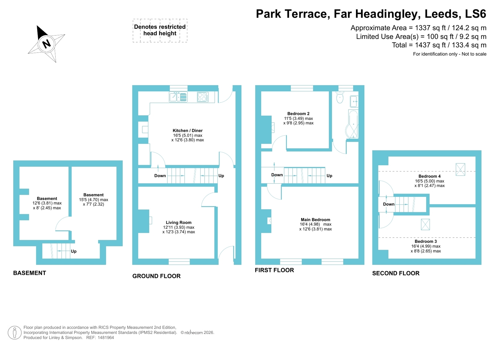 4, Park Terrace, Leeds floorplan