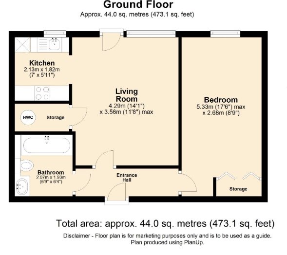 5 Homedell House, Roundwood Lane, Harpenden floorplan
