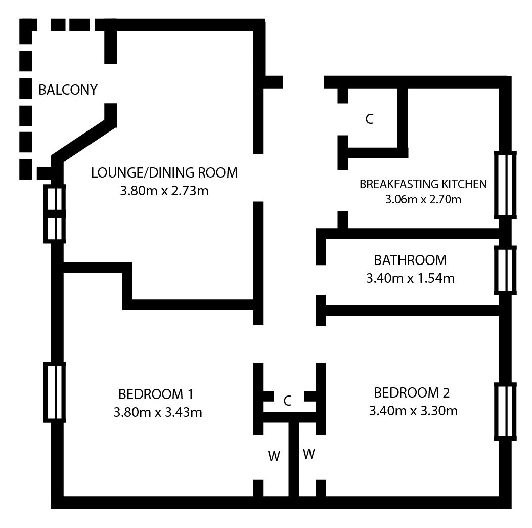 2 Bedrooms Flat for sale in 2/1 196 Croftfoot Road, Croftfoot, Glasgow G45