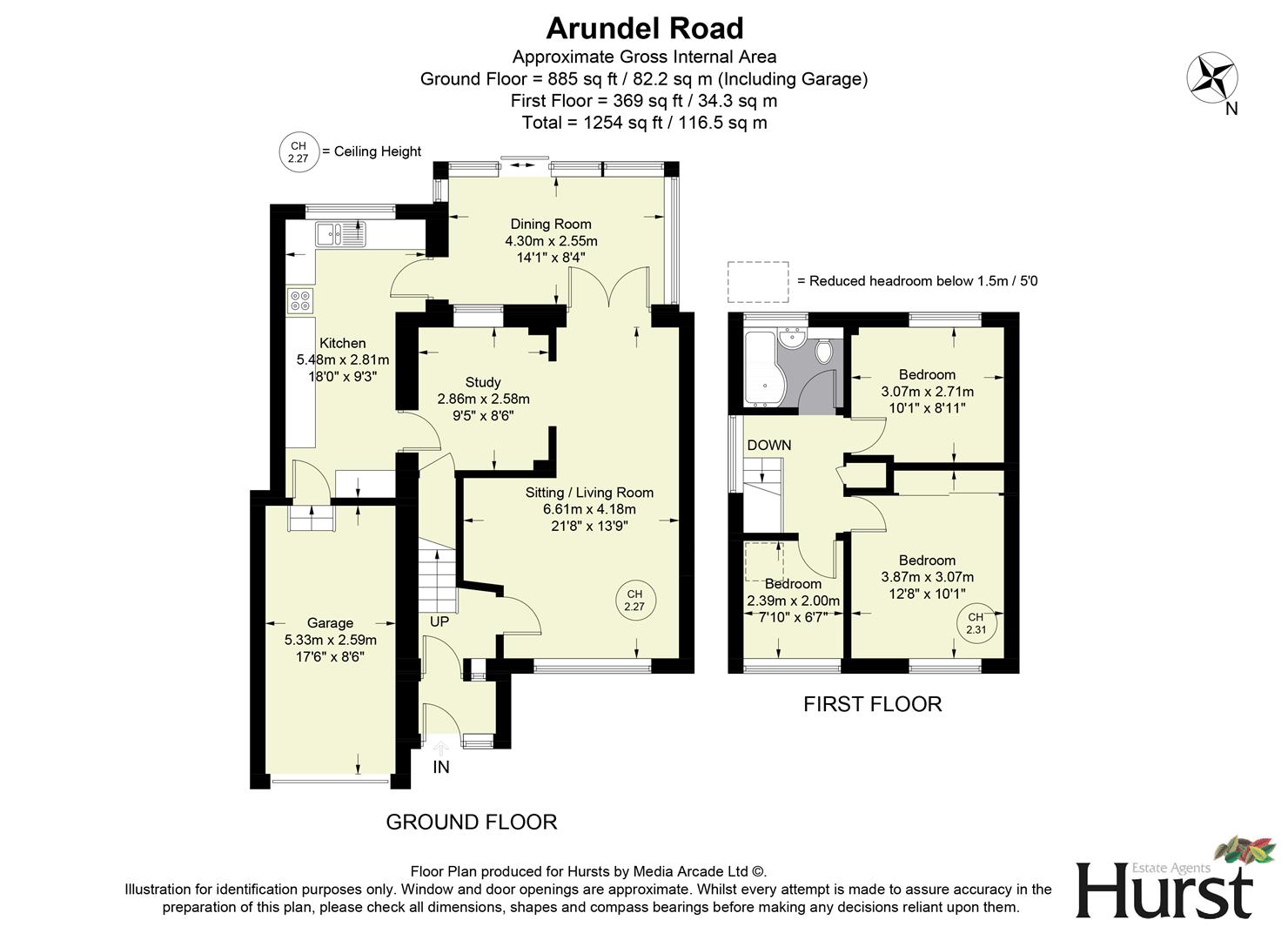 55, Arundel Road, High Wycombe floorplan