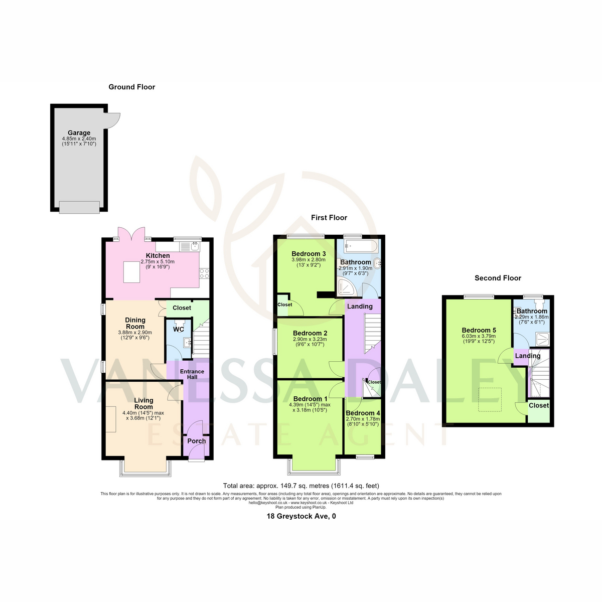 18, Greystock Avenue, Preston floorplan