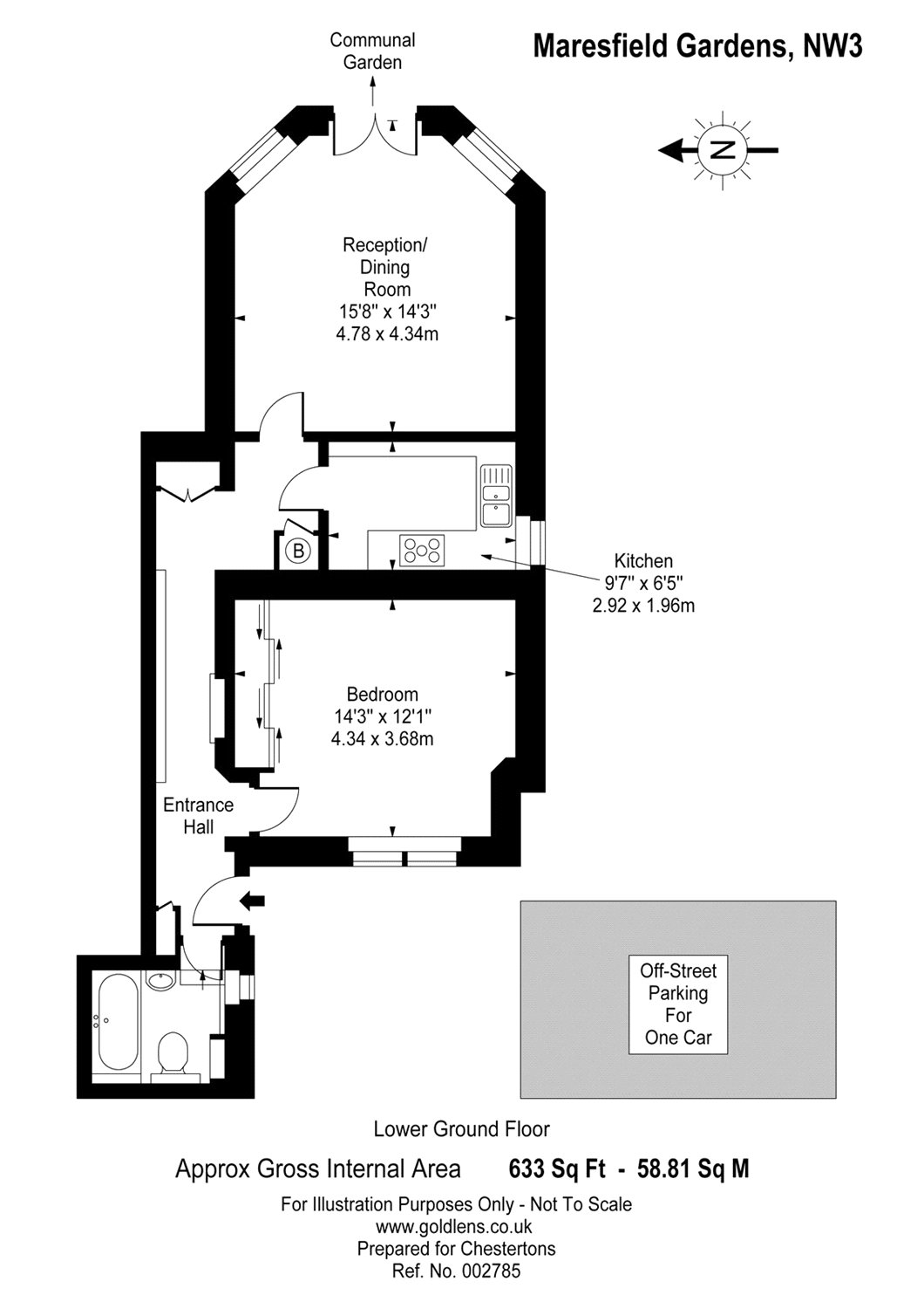 1 Bedrooms Flat to rent in Maresfield Gardens, Hampstead, London NW3