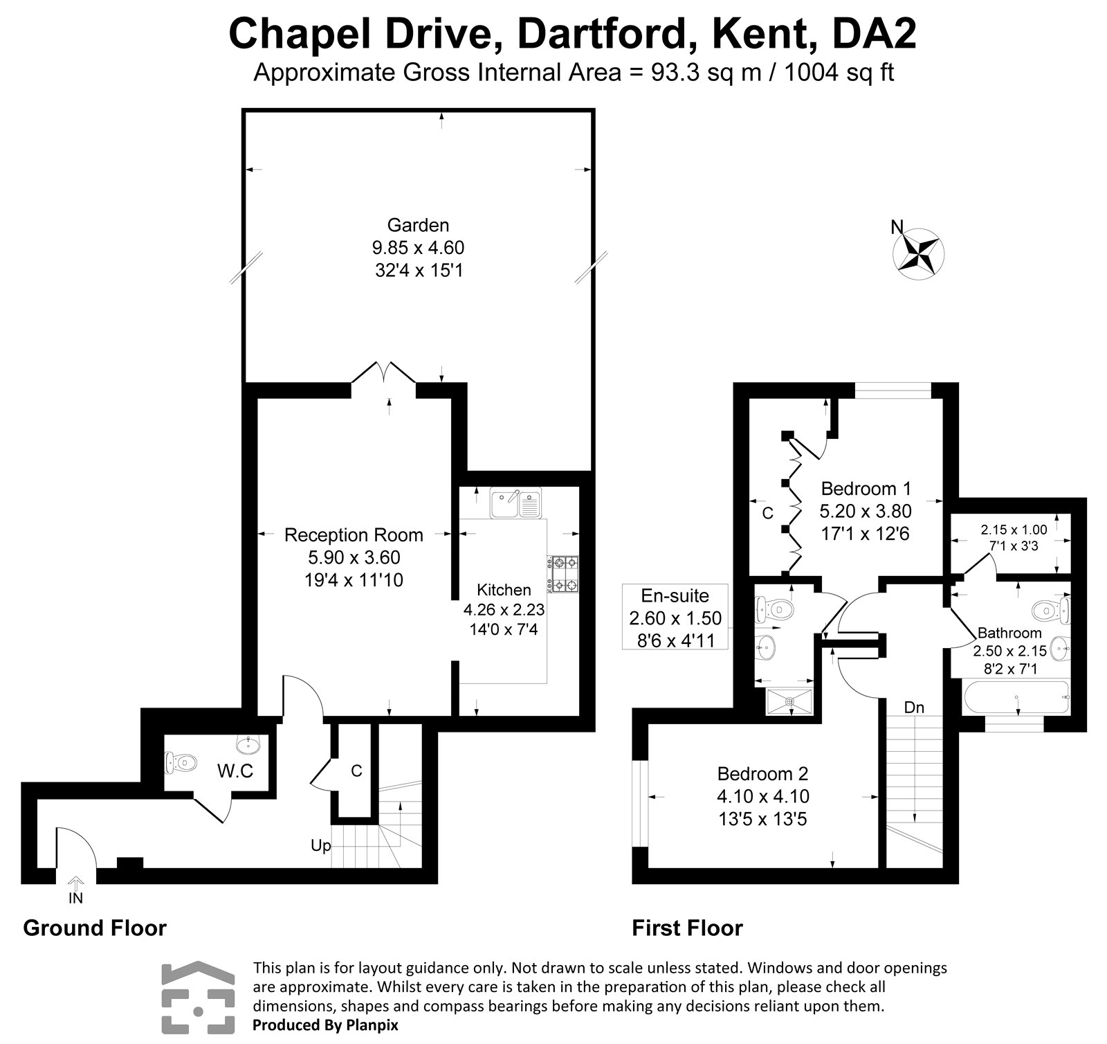 43, Chapel Drive, Kent floorplan