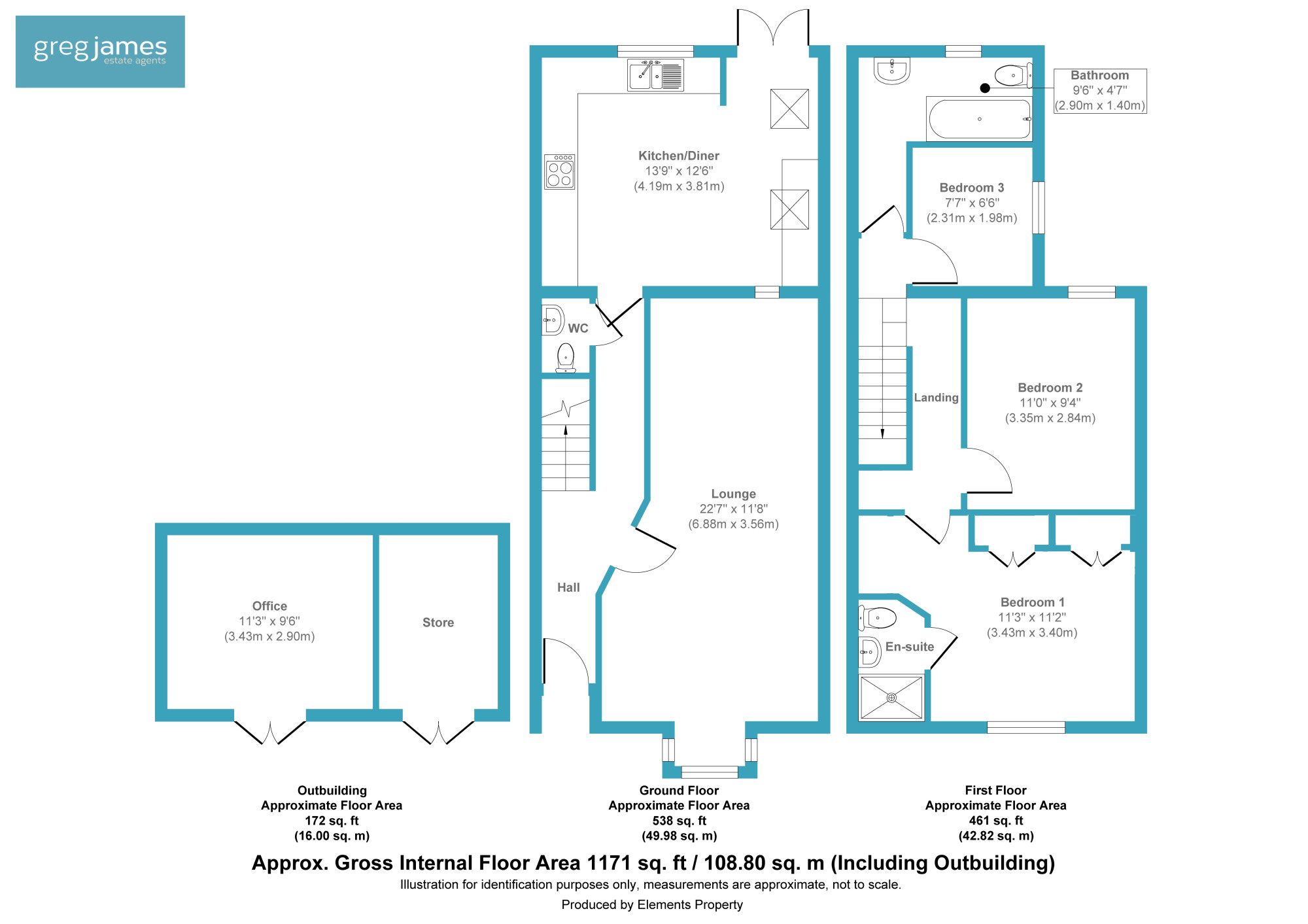 68, York Road, Farnborough floorplan