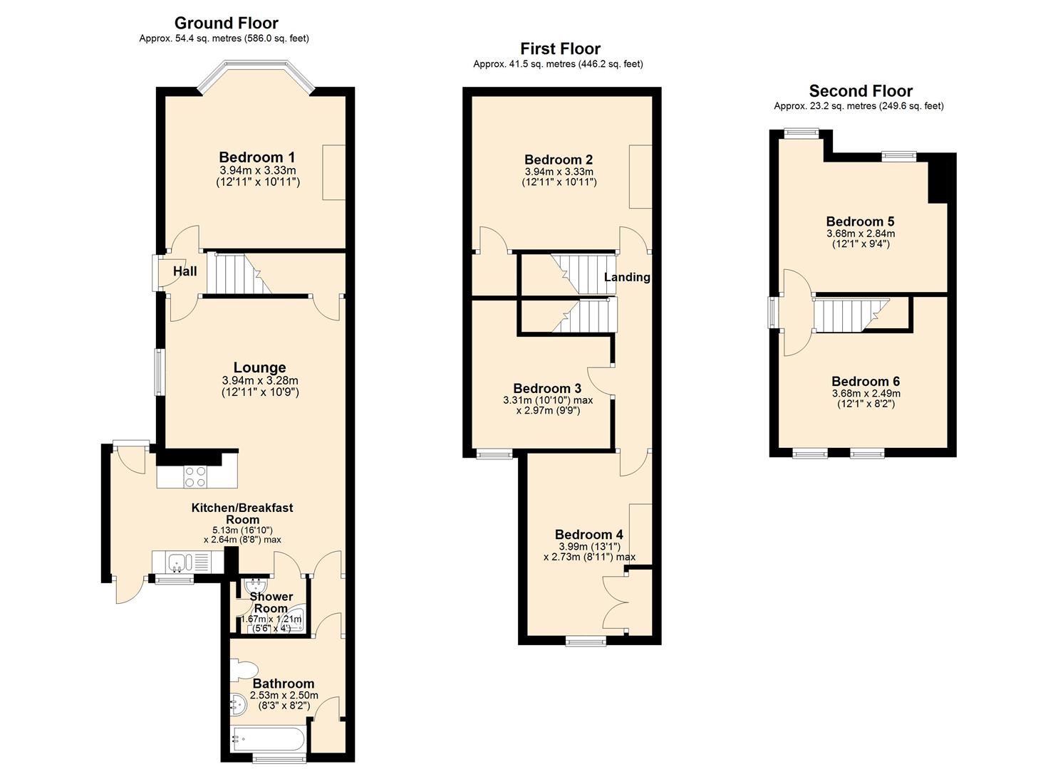 63, Clarence Street, Egham floorplan