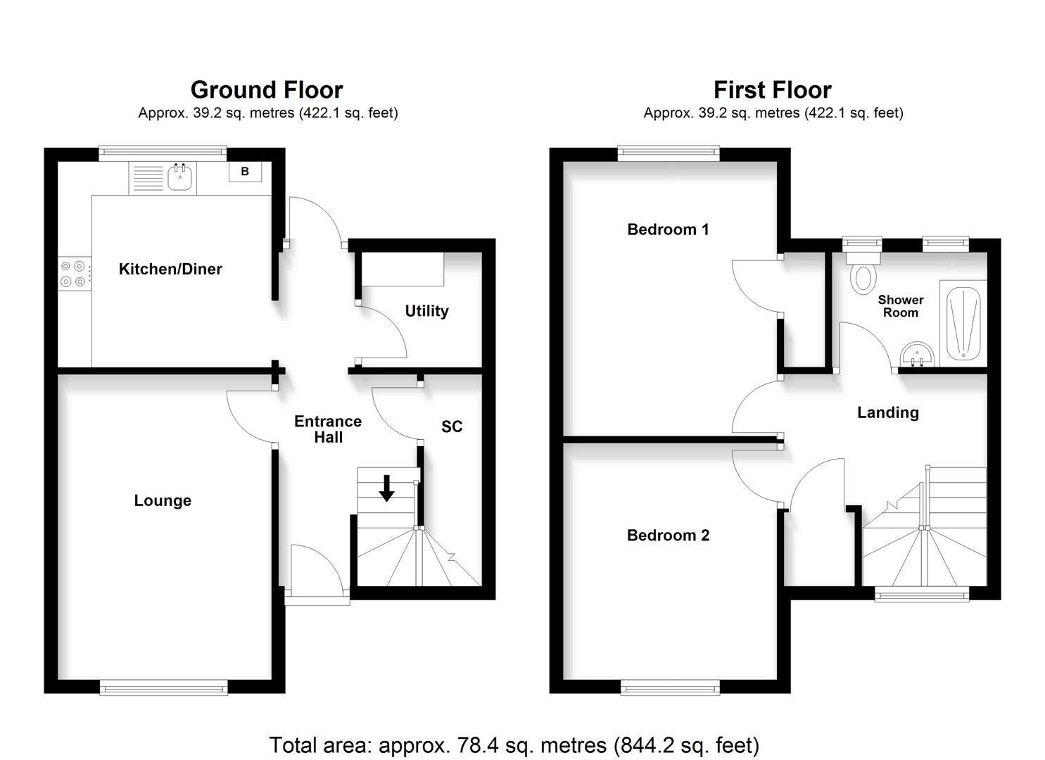 198, York Road, Stevenage floorplan