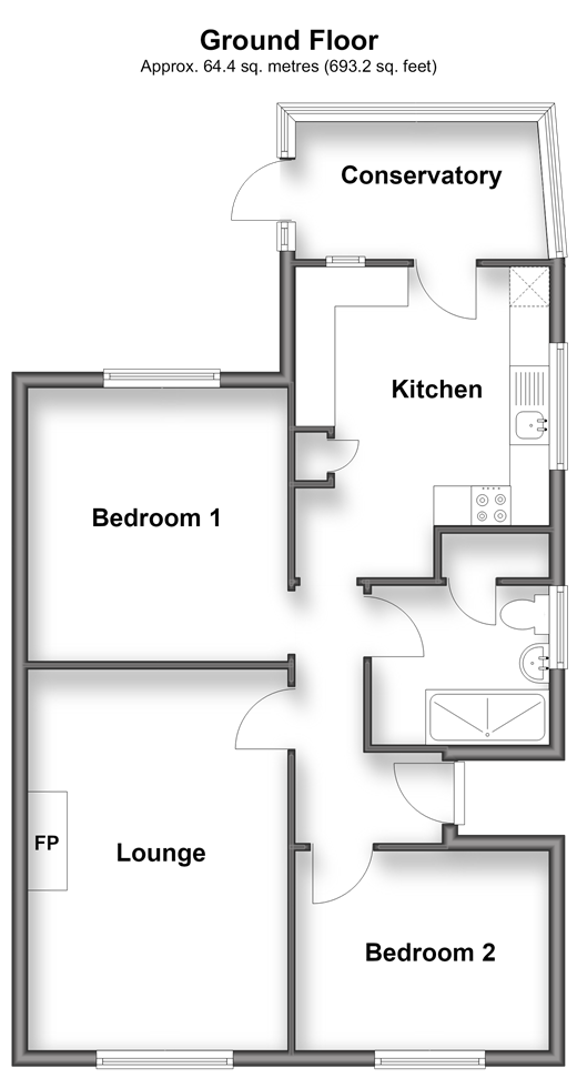 Brooklands Road, Havant floorplan