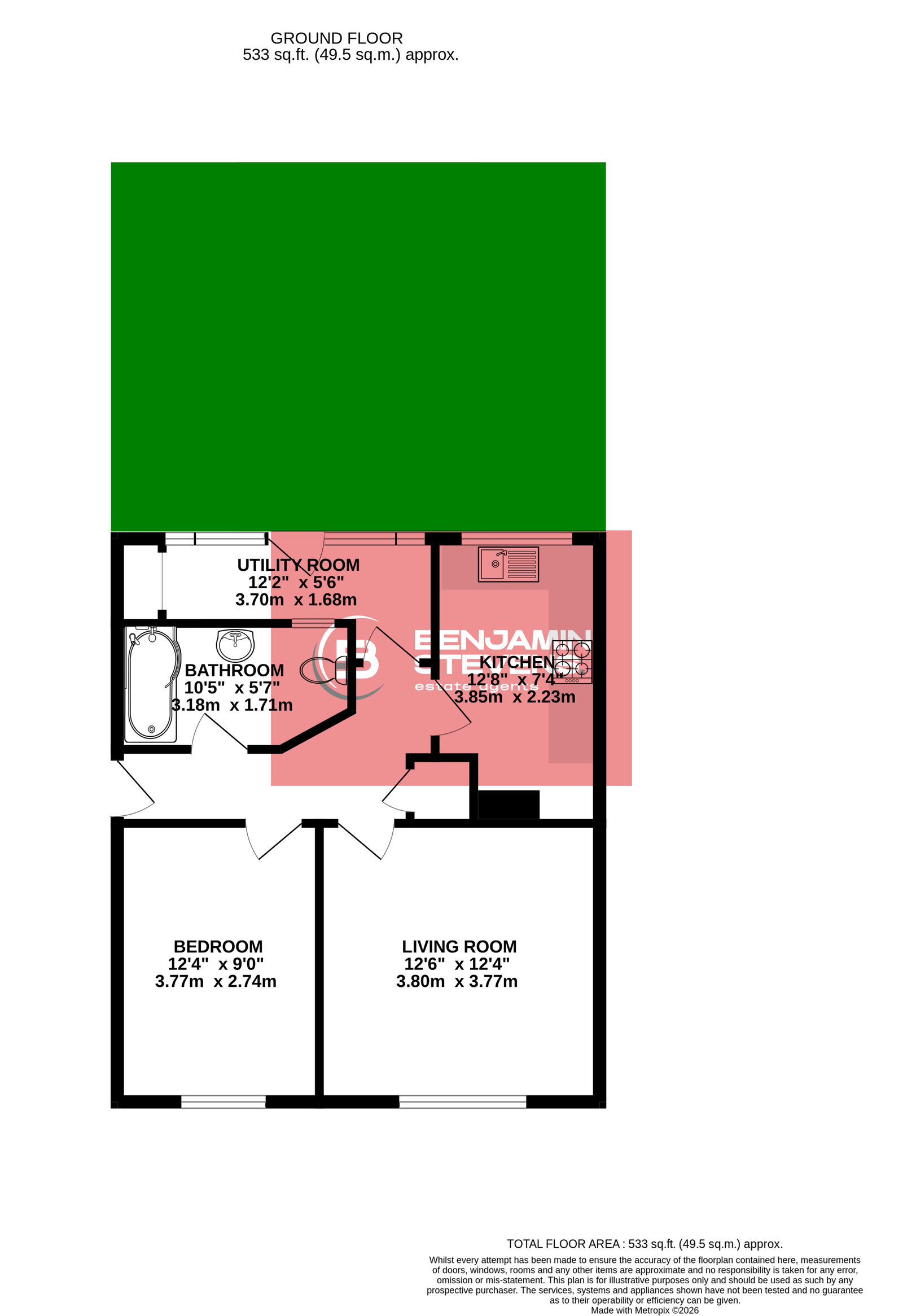 56, Norfolk Gardens, Borehamwood floorplan