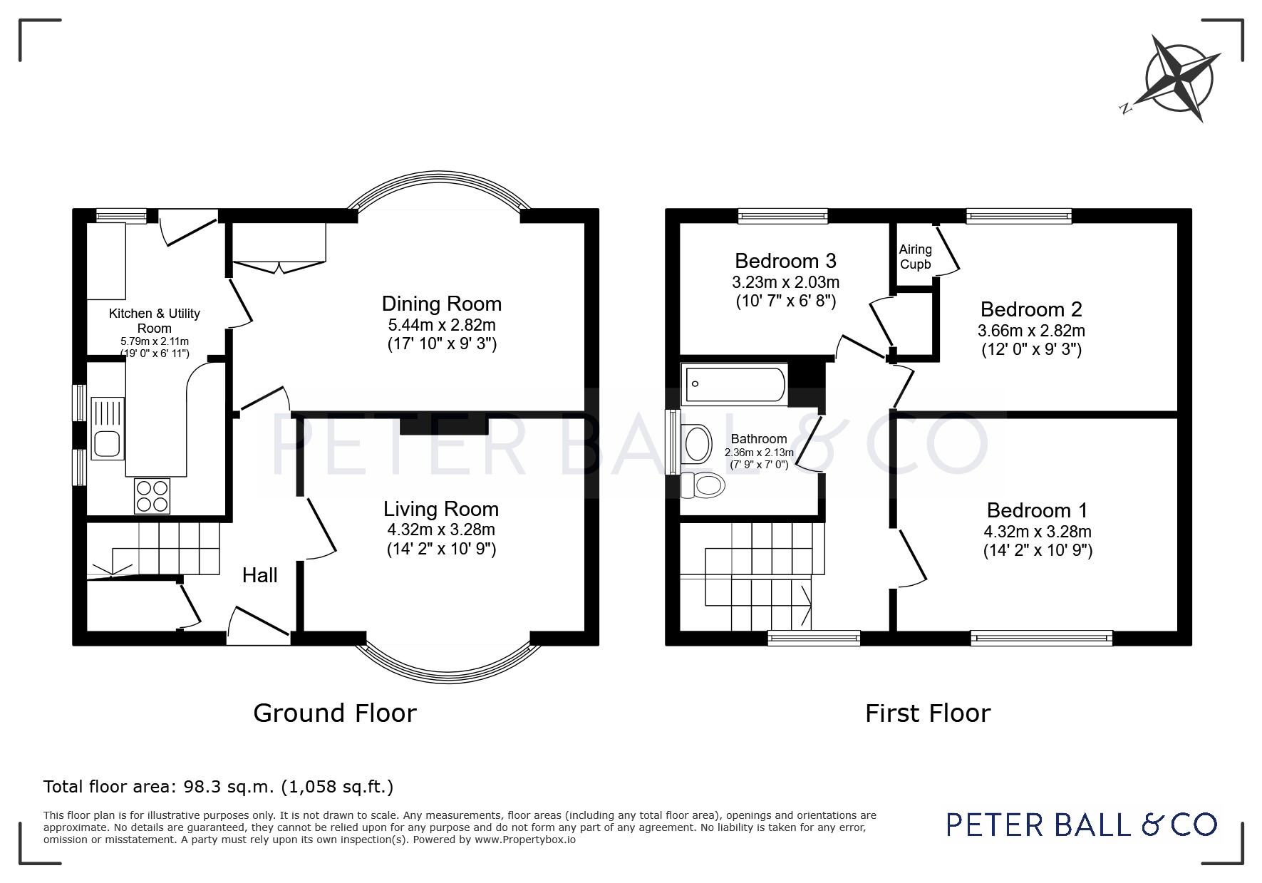 Hasfield, 8, The Green, Cheltenham floorplan
