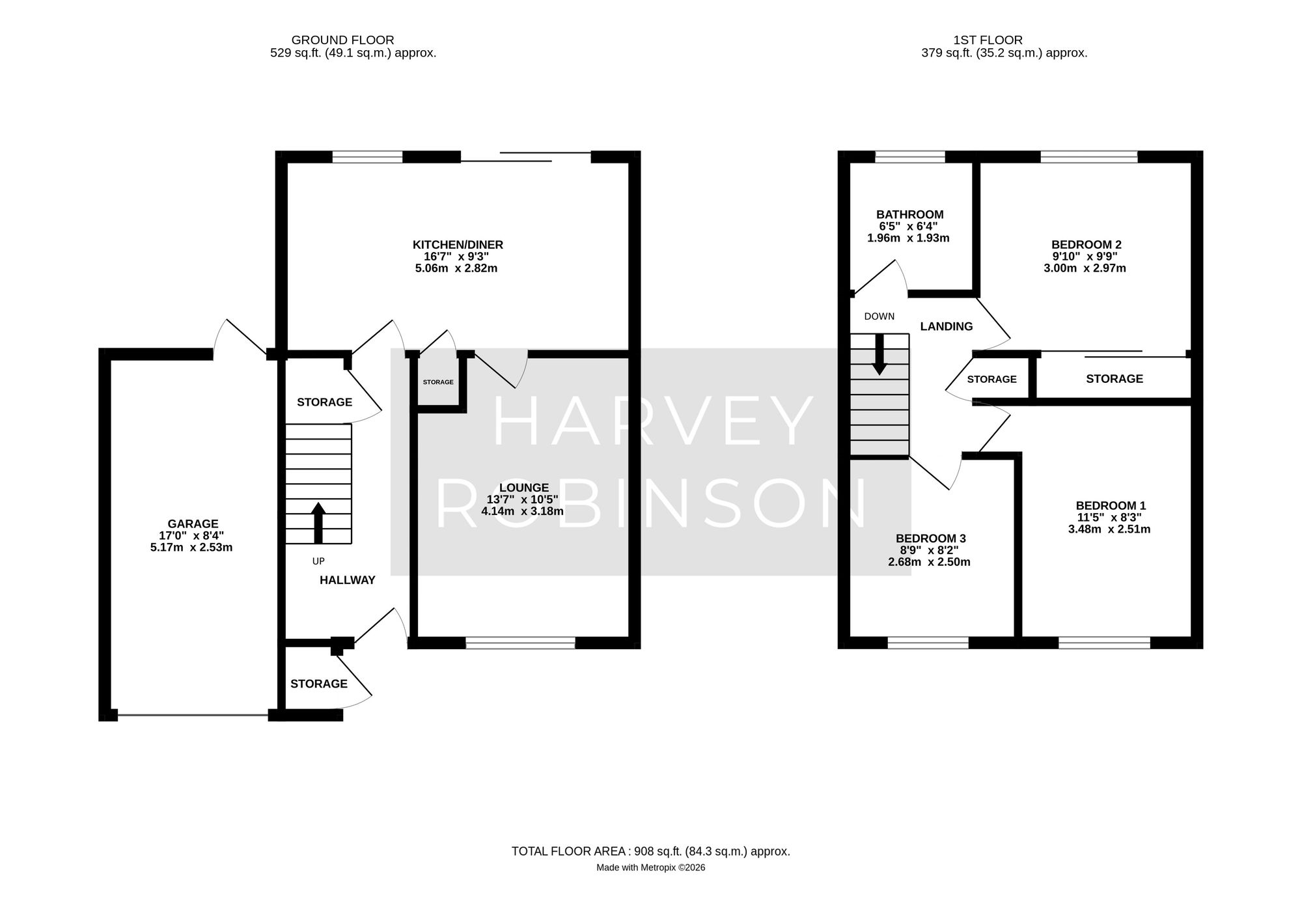 54 The Paddock, Huntingdon floorplan