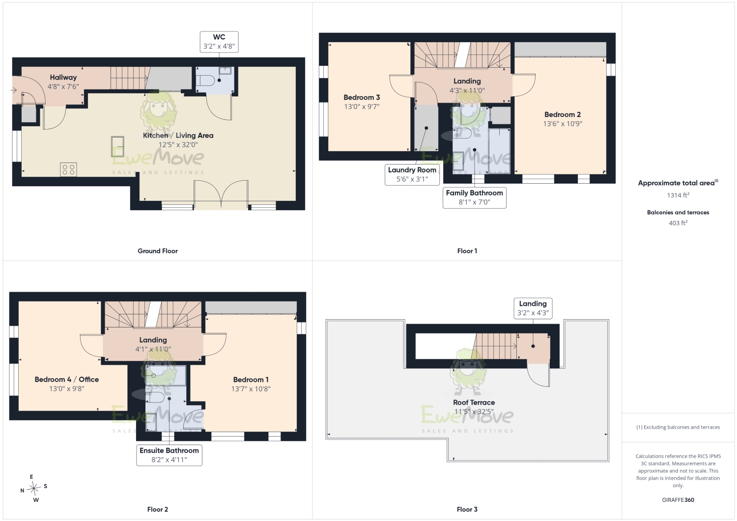 13, STERLING AVENUE, SALFORD floorplan