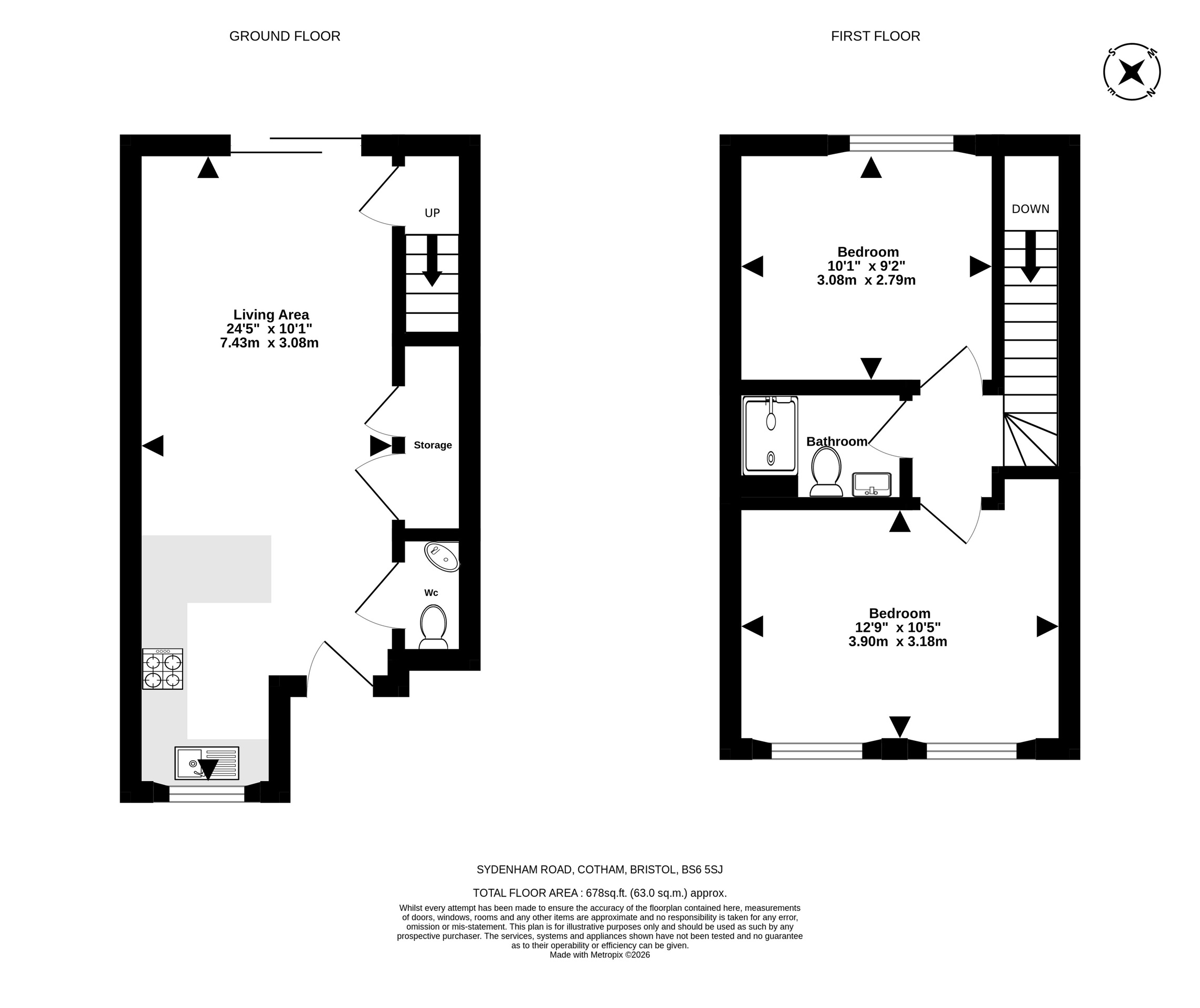61 Sydenham Road, Bristol floorplan