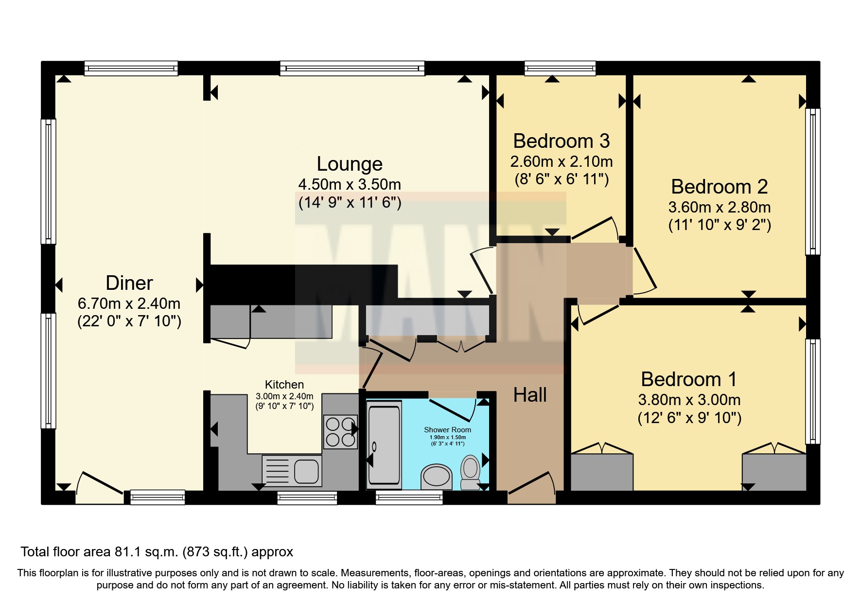 Fritham Close, Totton, Southampton, Hampshire SO40, 3 bedroom bungalow