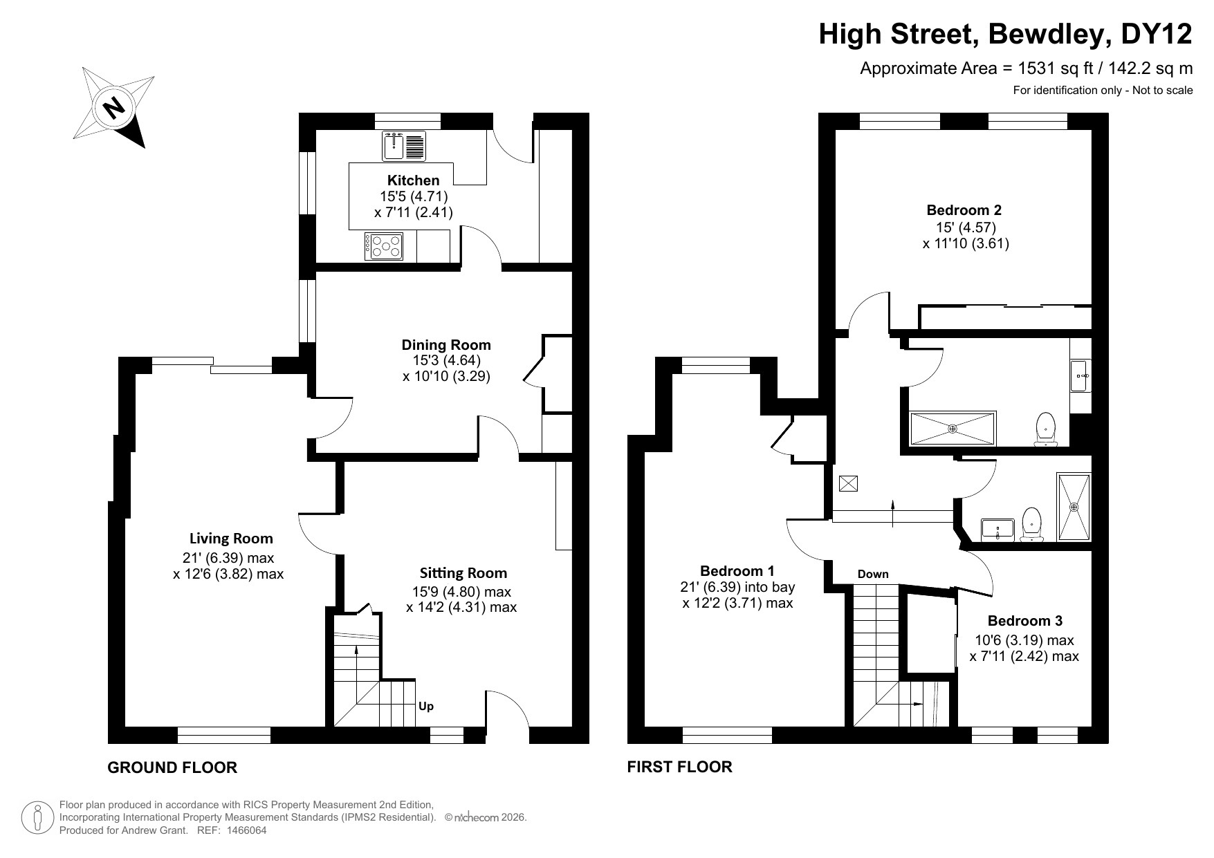 44, High Street, Bewdley floorplan