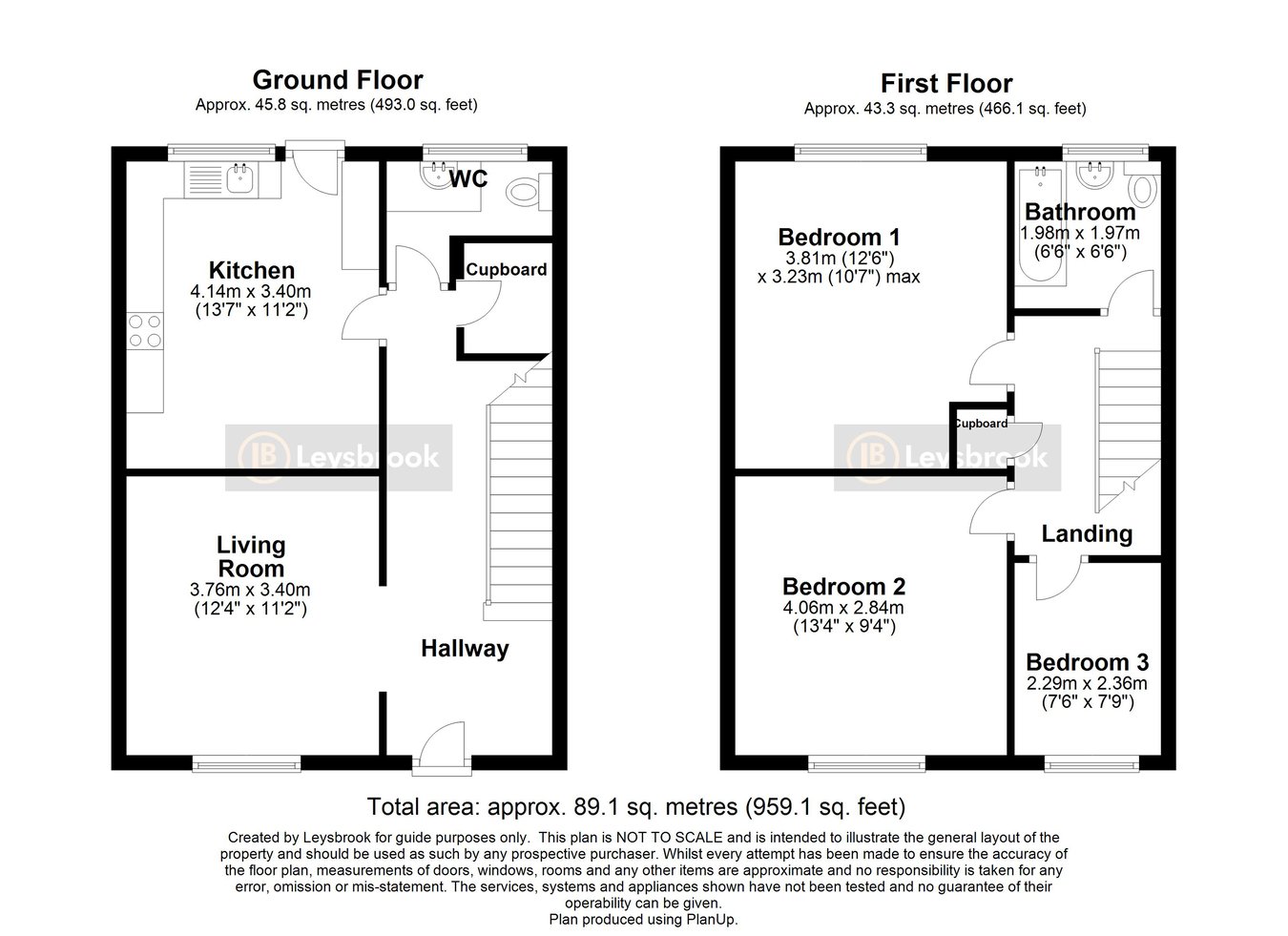 21, Hardy Close, Hitchin floorplan