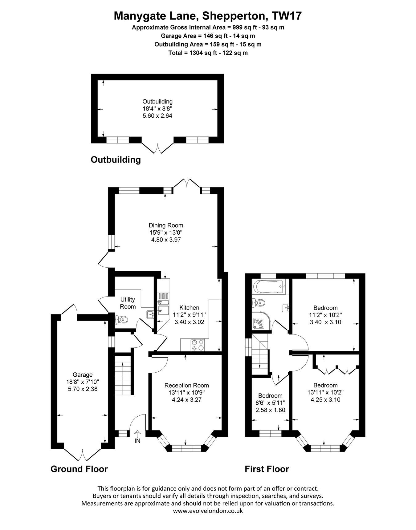 14, Manygate Lane, Shepperton floorplan