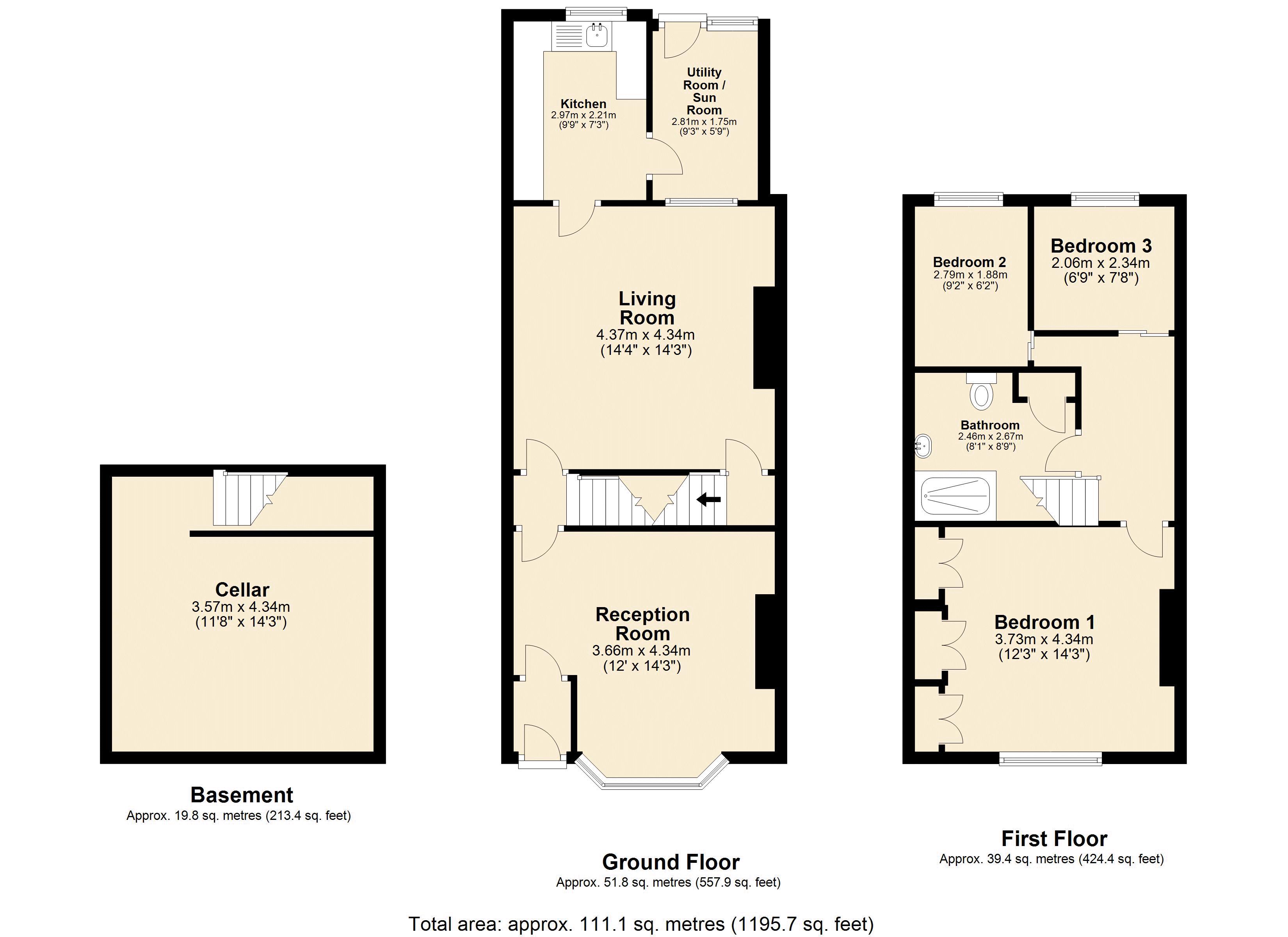 Brunshaw Road, Burnley BB10, 3 bedroom terraced house for sale