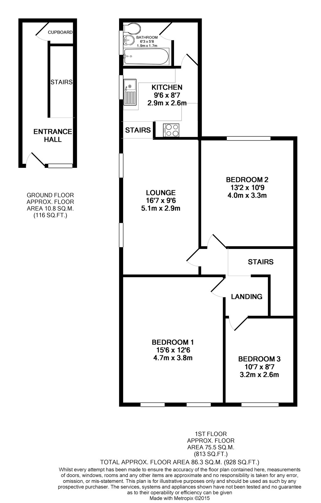 3 Bedrooms Maisonette to rent in Beulah Crescent, Thornton Heath CR7