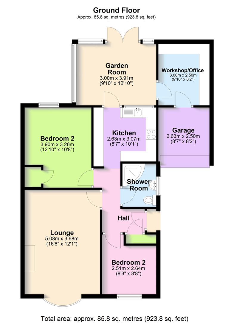8, Milton Close, Northwich floorplan