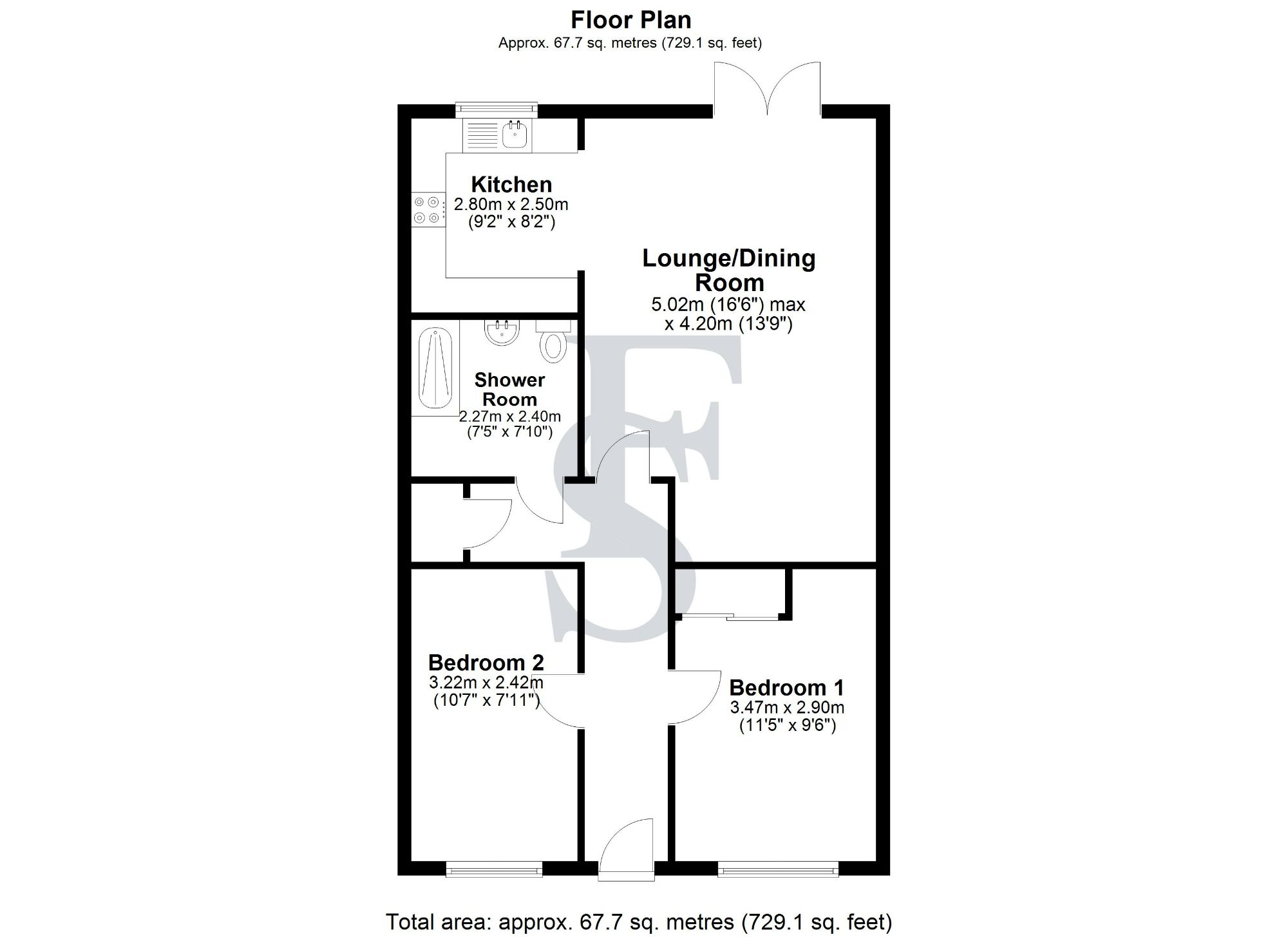 82 Inver Road, Leicester floorplan