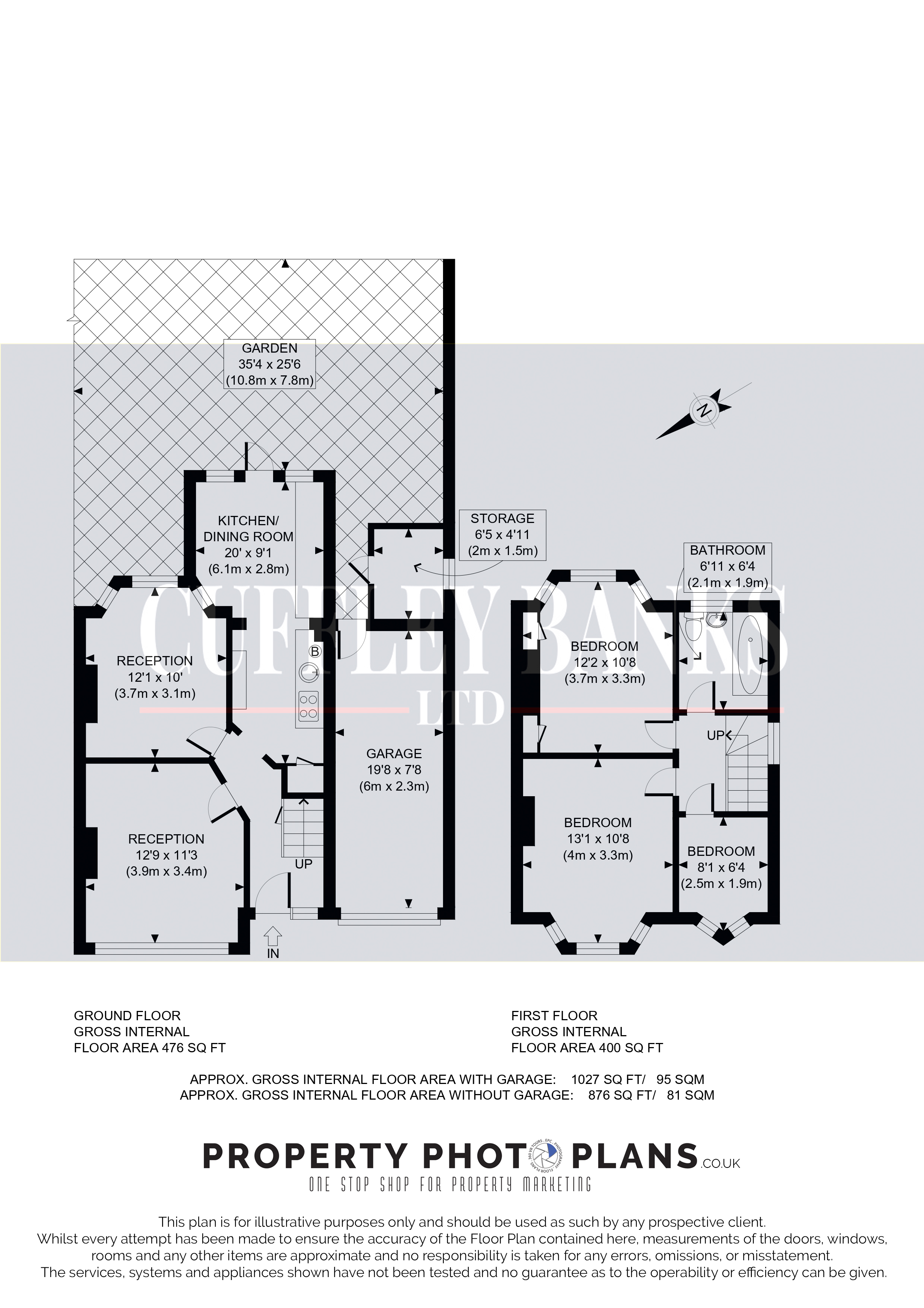 183, Empire Road, Middlesex floorplan