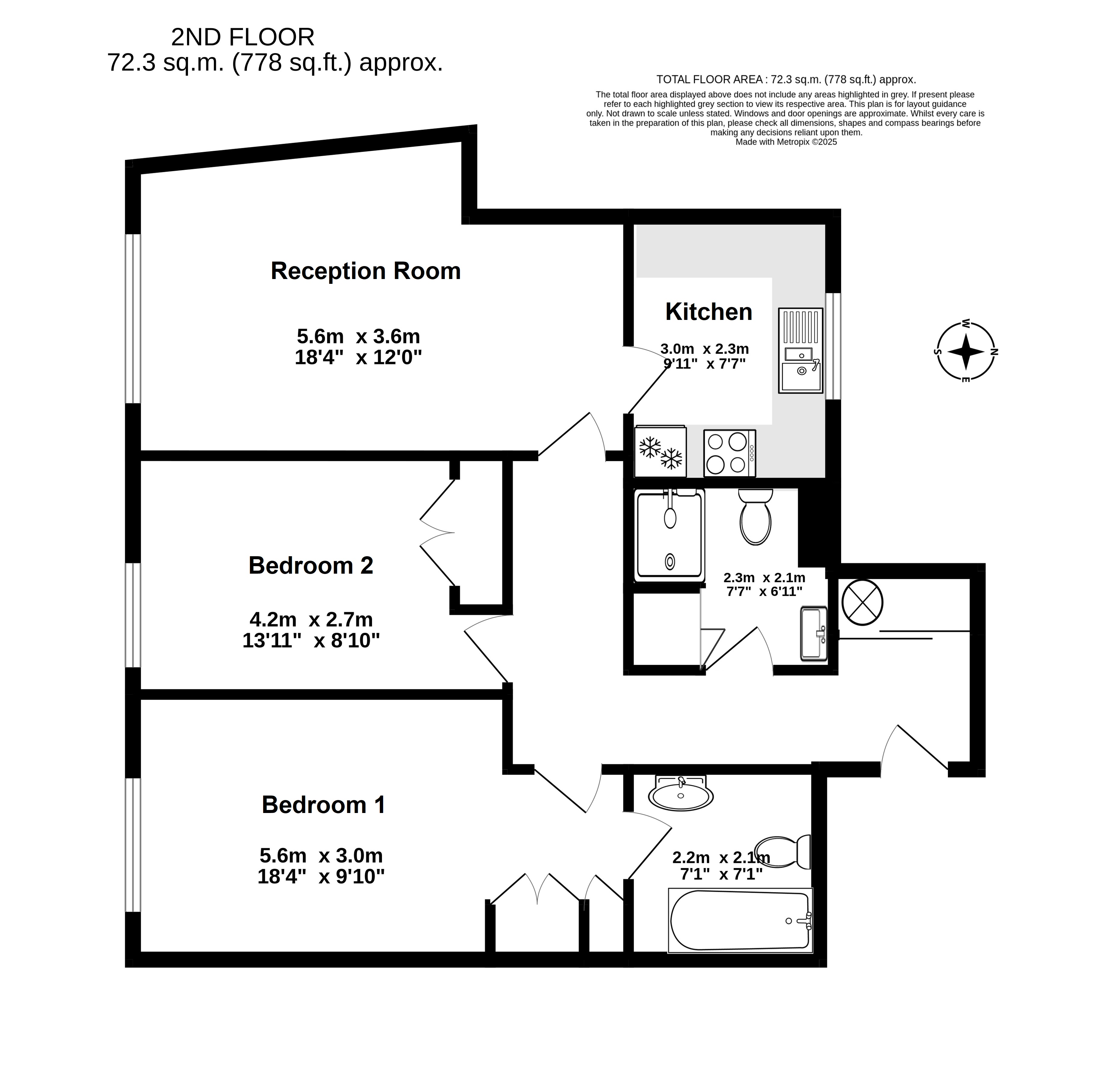 30, The Queens, Deal floorplan