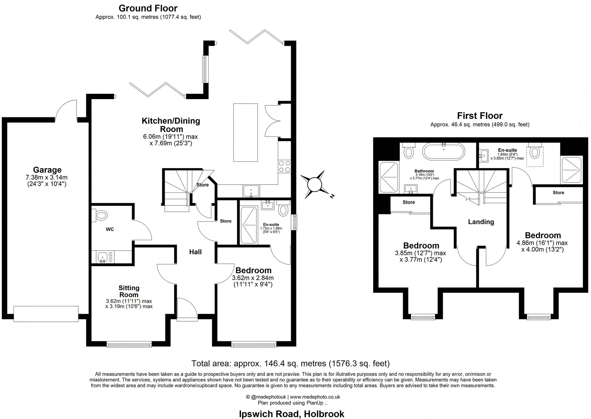 Navigators Cottage, Ipswich Road, Holbrook floorplan
