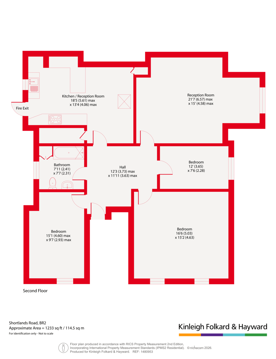 56D,, Shortlands Road, Bromley floorplan