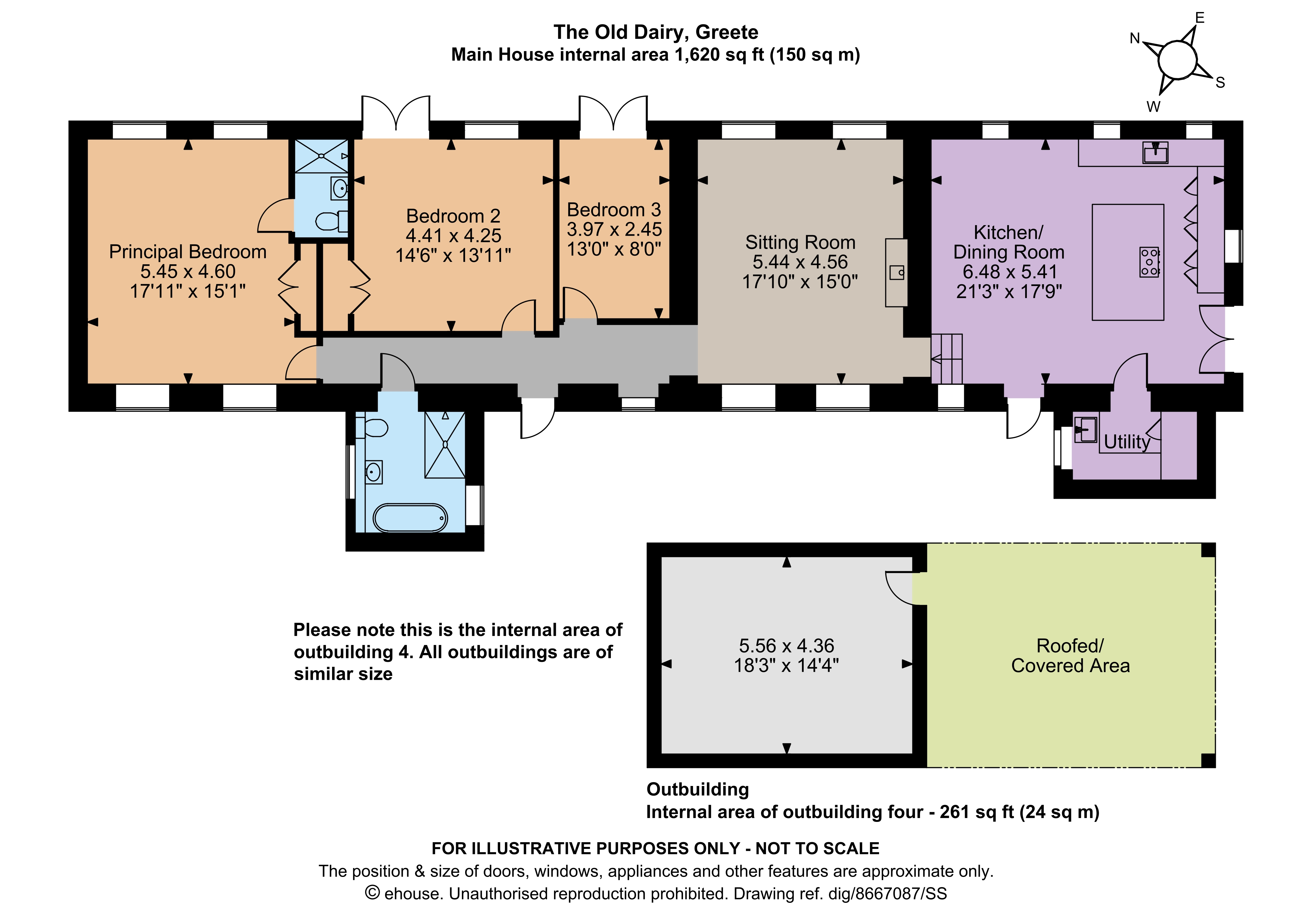 The Old Dairy, Ludlow floorplan
