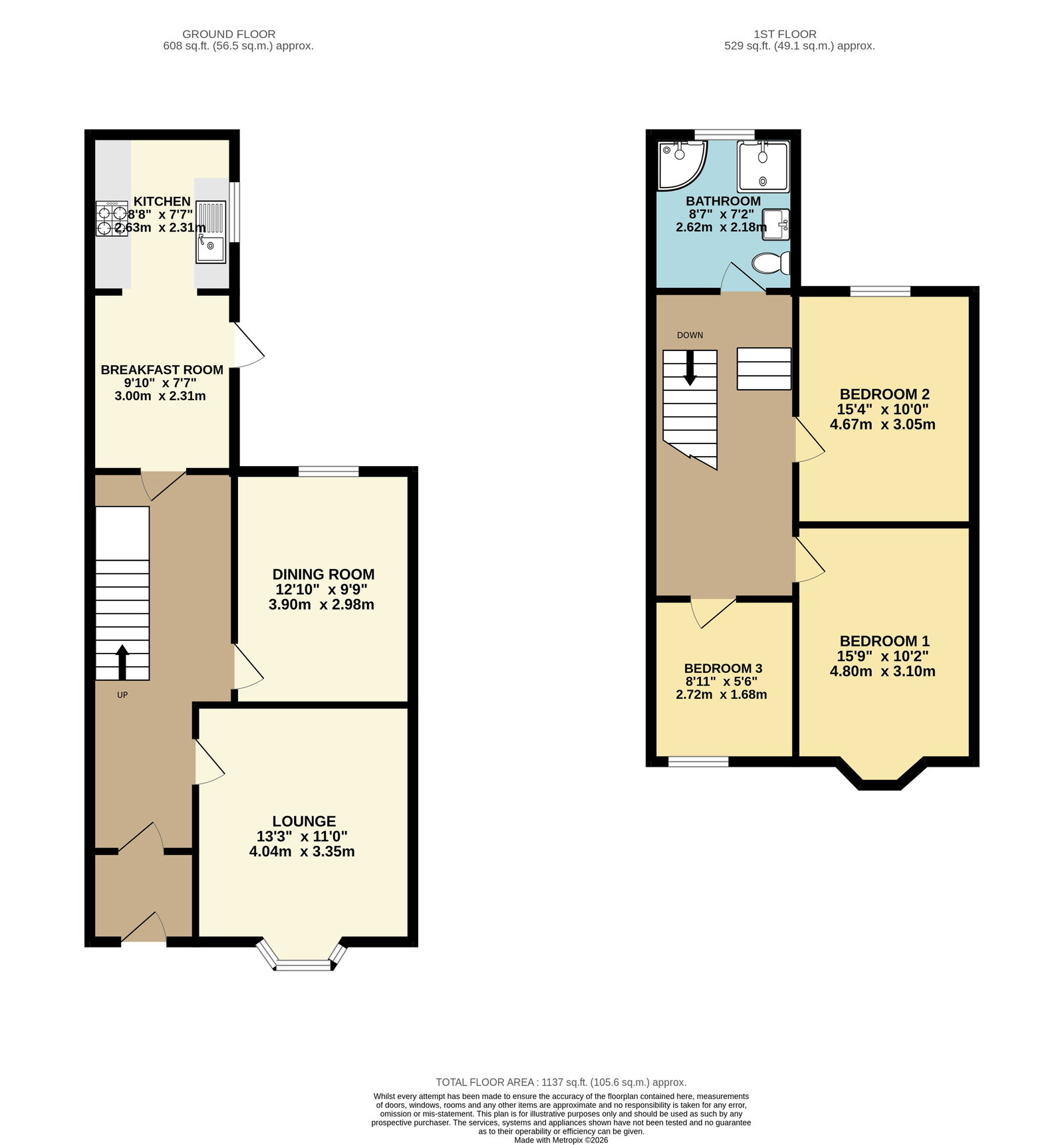 52, Seymour Avenue, Plymouth floorplan