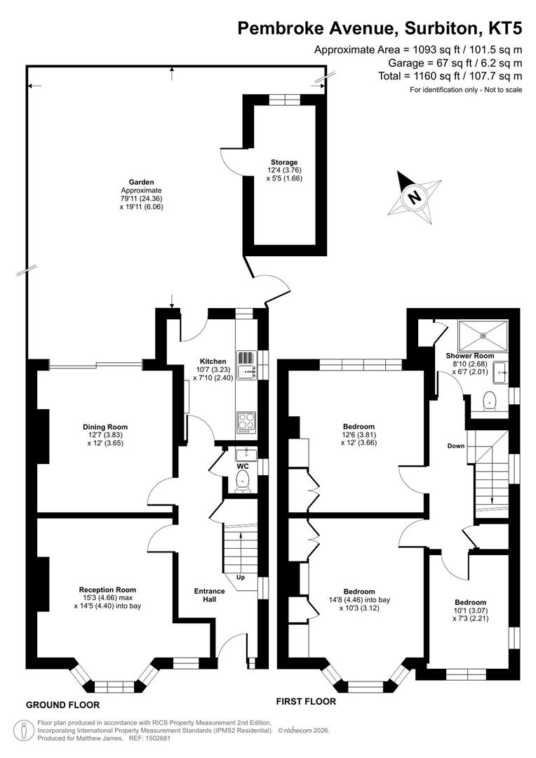 15, Pembroke Avenue, Surbiton floorplan