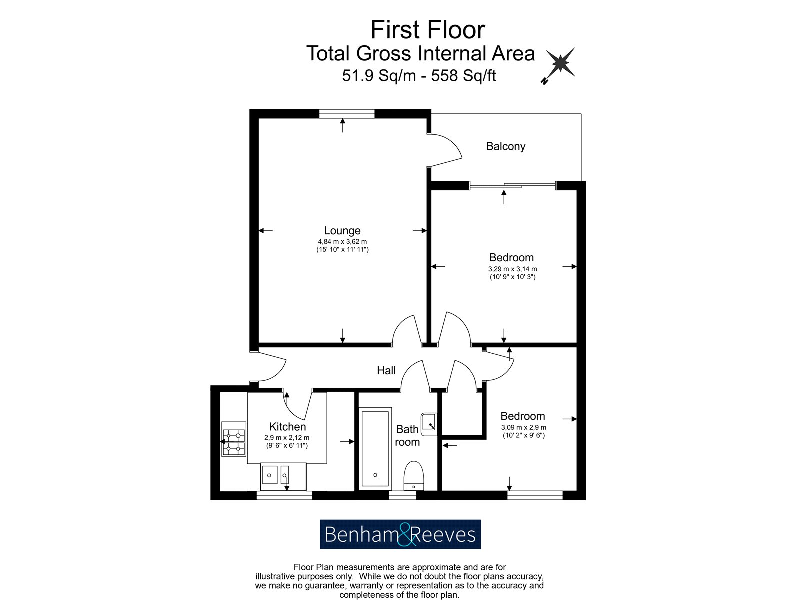 53, Pier Way, London floorplan