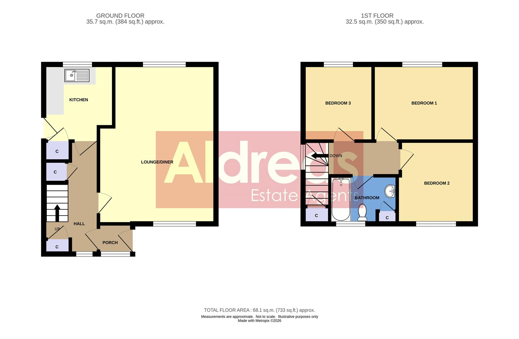 15, Heather Gardens, Great Yarmouth floorplan