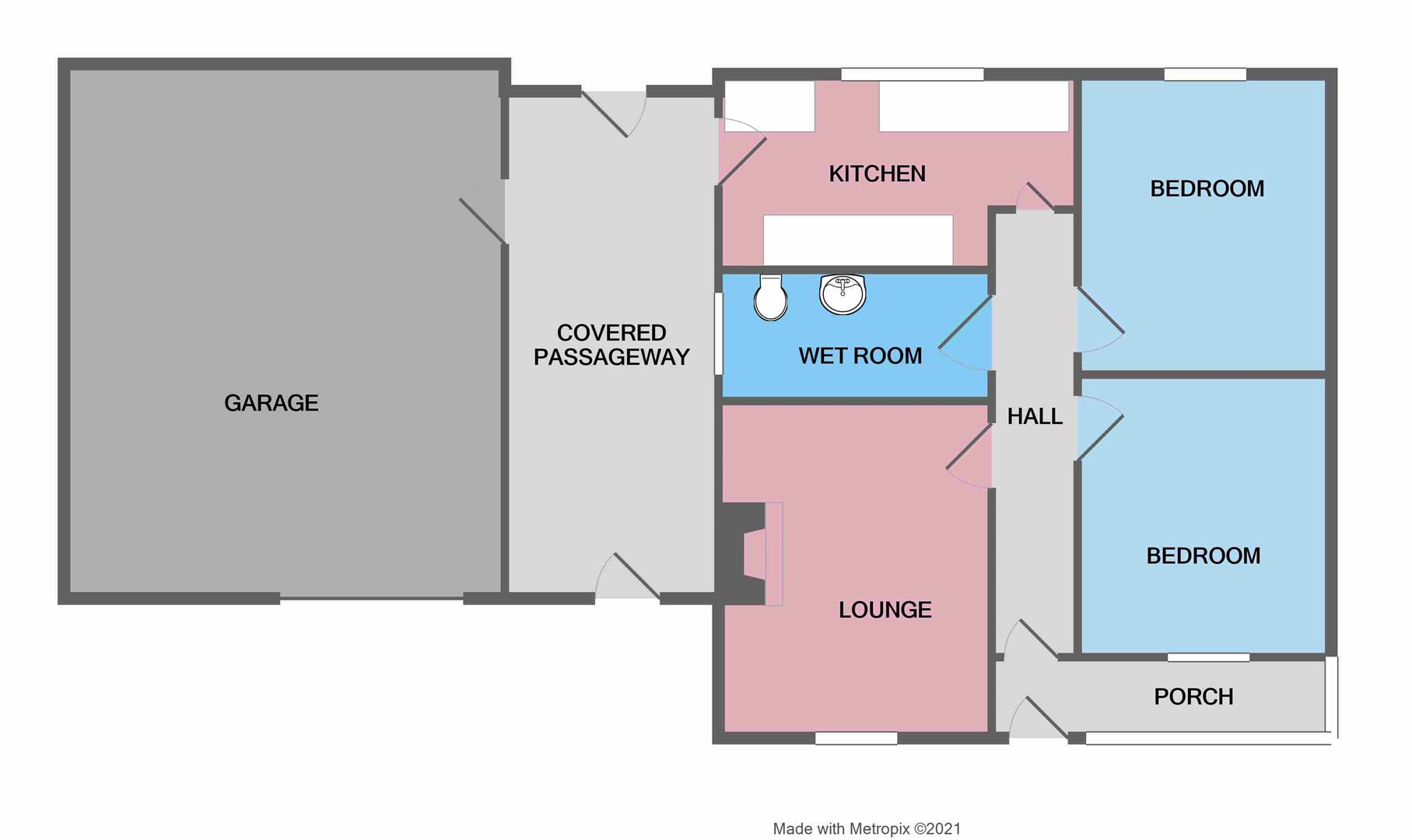 Slaney Street, Oakengates, Telford TF2, 2 bedroom bungalow for sale
