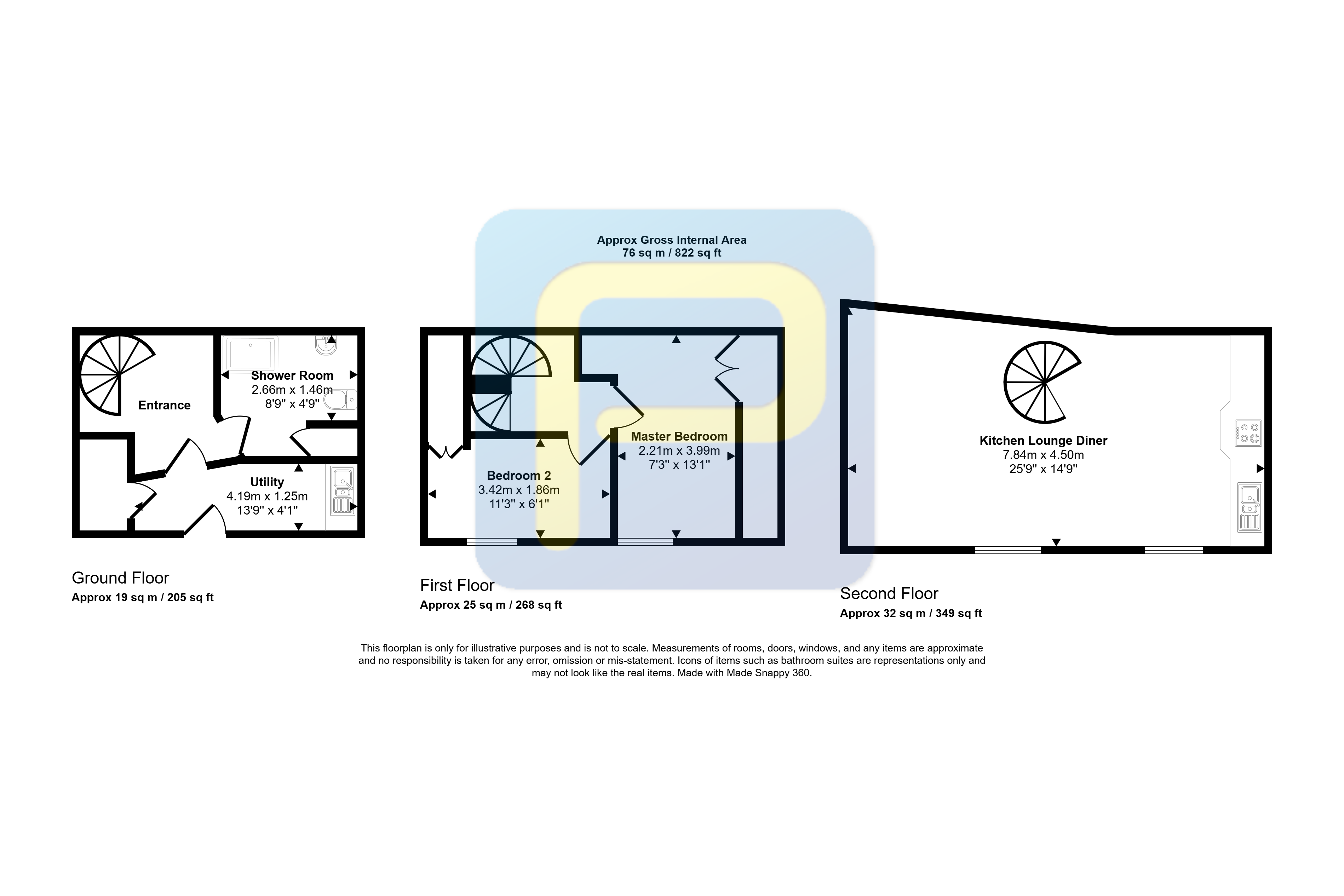 Flat 3, 24 Narrowgate, Alnwick floorplan
