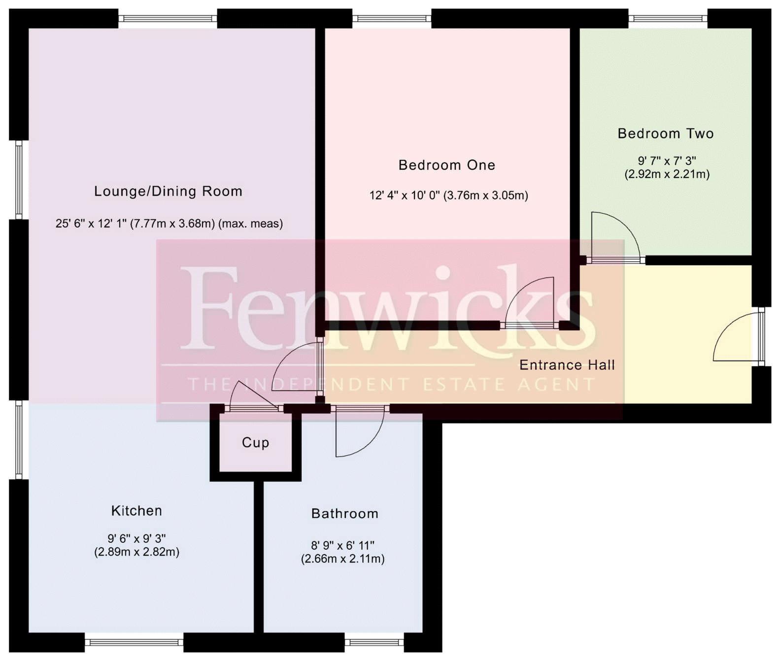 Flat 3 Seafox Court, 2, Ocean Road, Lee-On-The-Solent floorplan