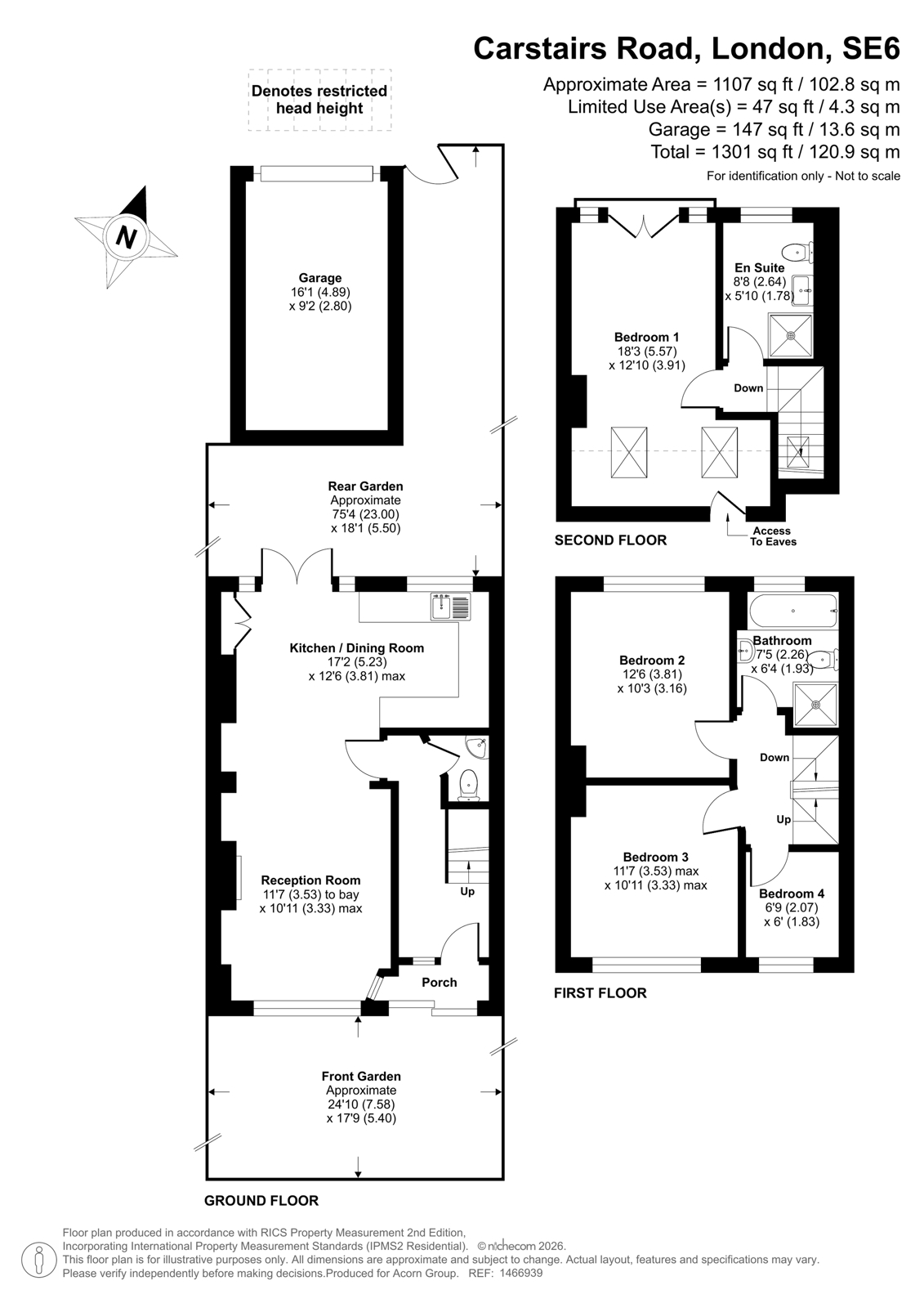 3, Carstairs Road, London floorplan