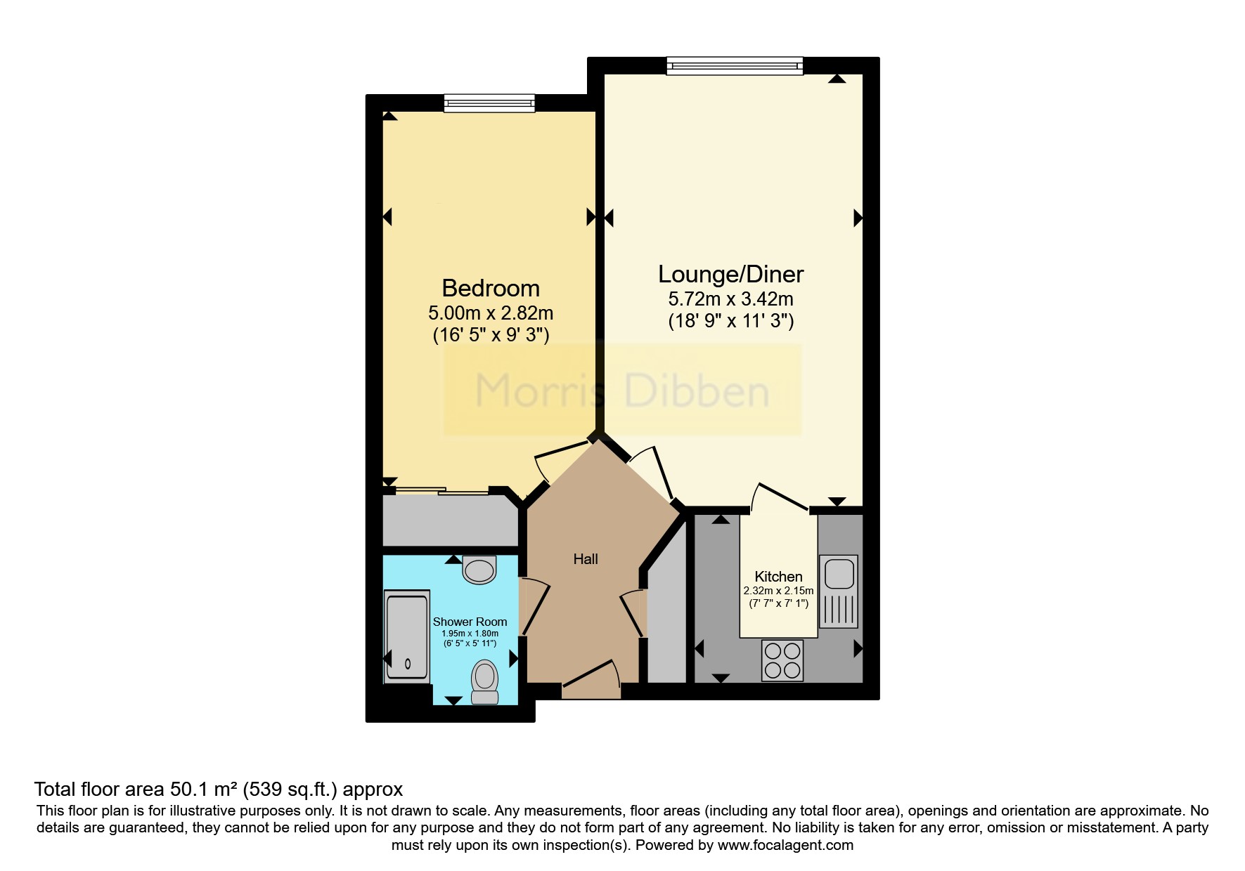 Flat 17, Nightingale Lodge, 15, Padnell Road, Hampshire floorplan