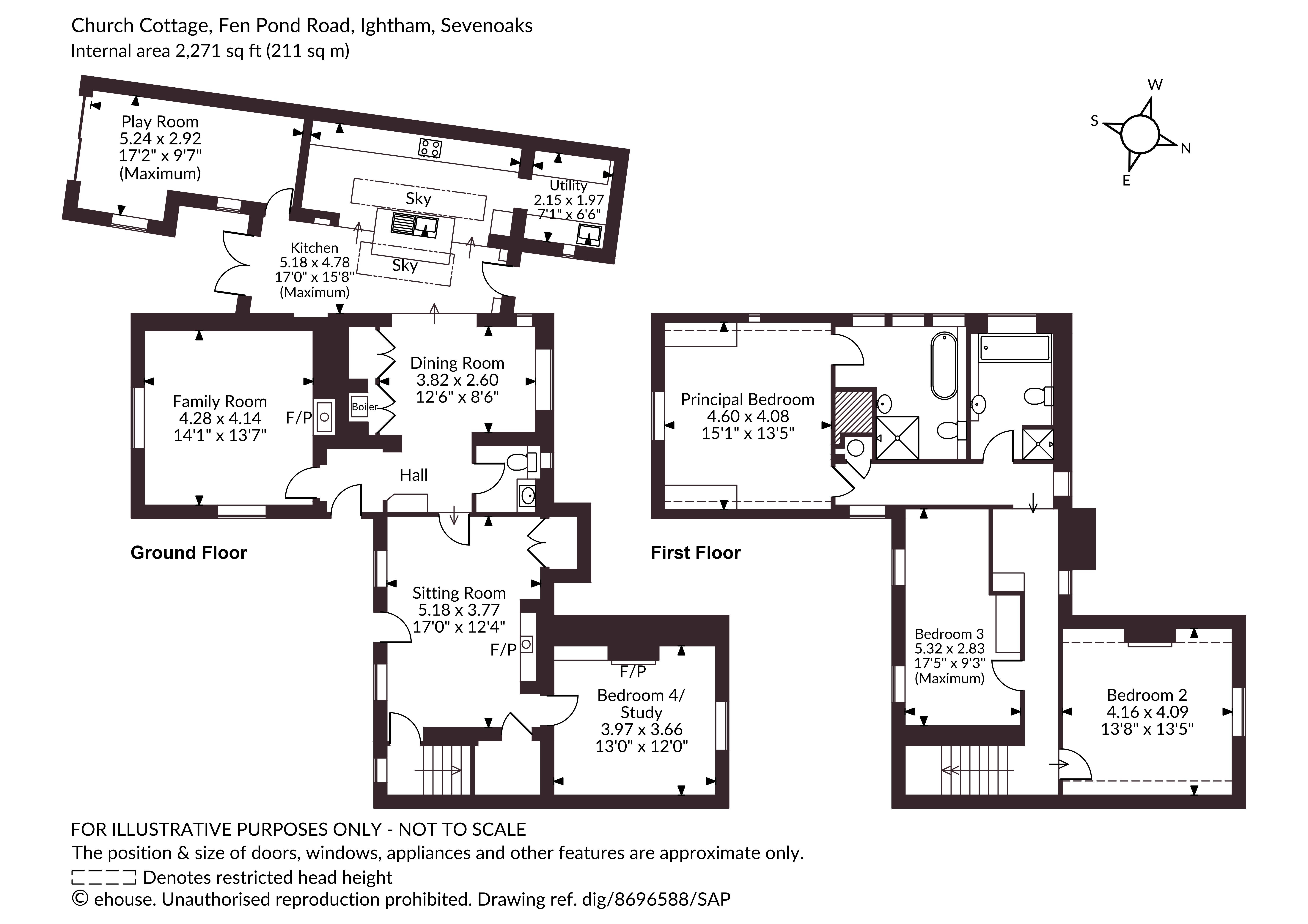 Church Cottage,, Fen Pond Road, Sevenoaks floorplan