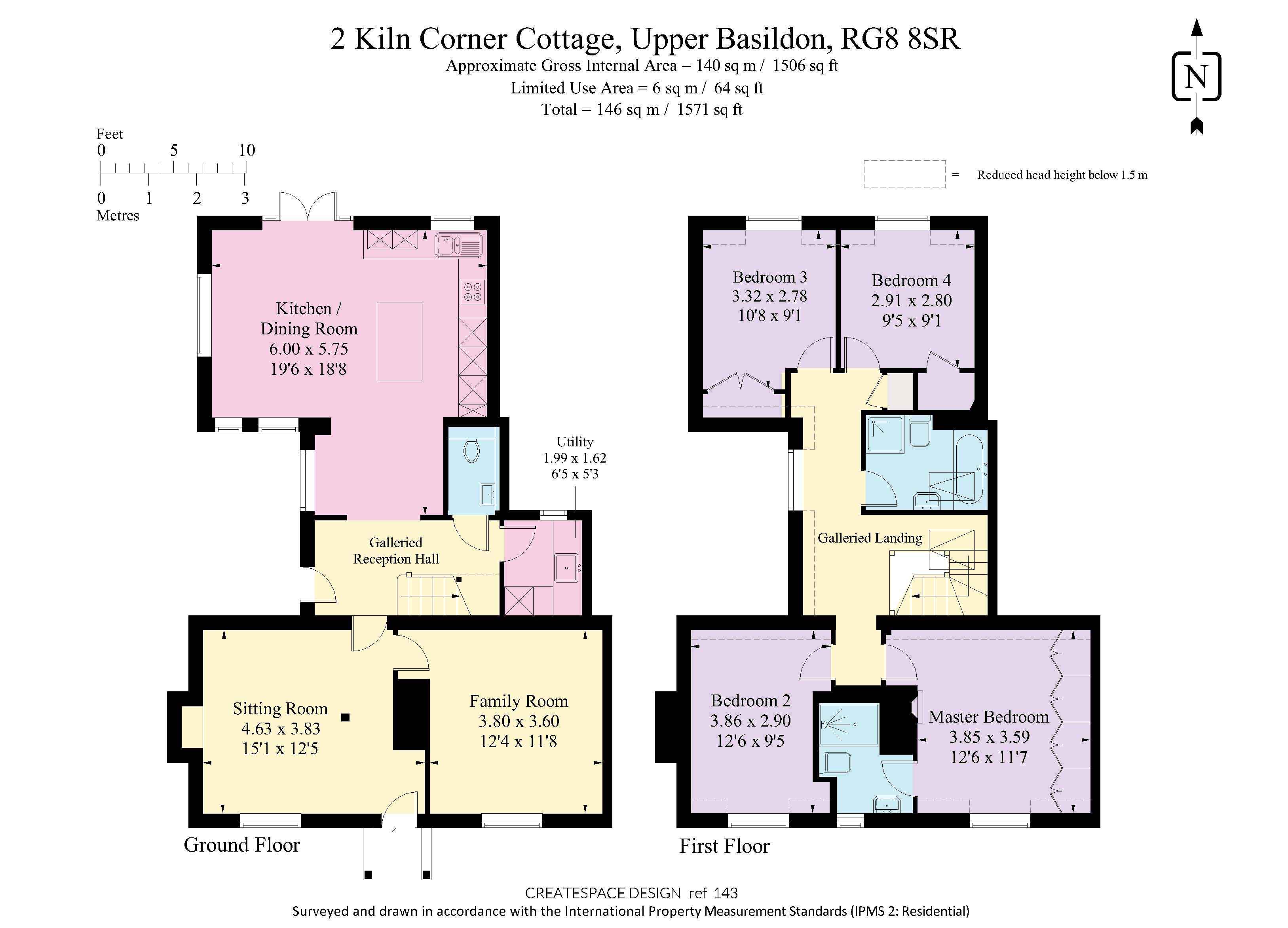 2 Kiln Corner Cottages, Upper Basildon floorplan