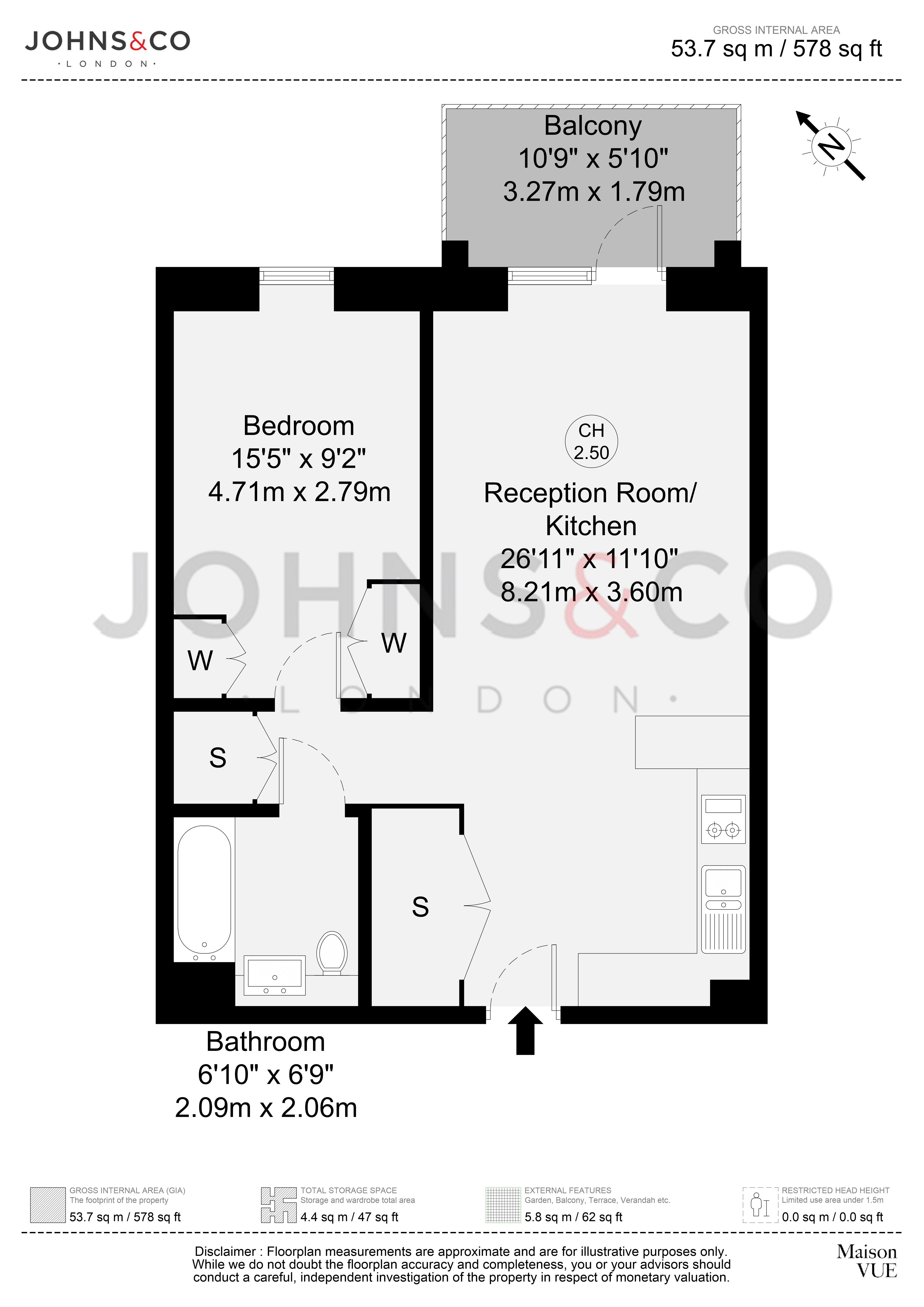 Flat 408 Hive House 18, Capital Interchange Way, Brentford floorplan