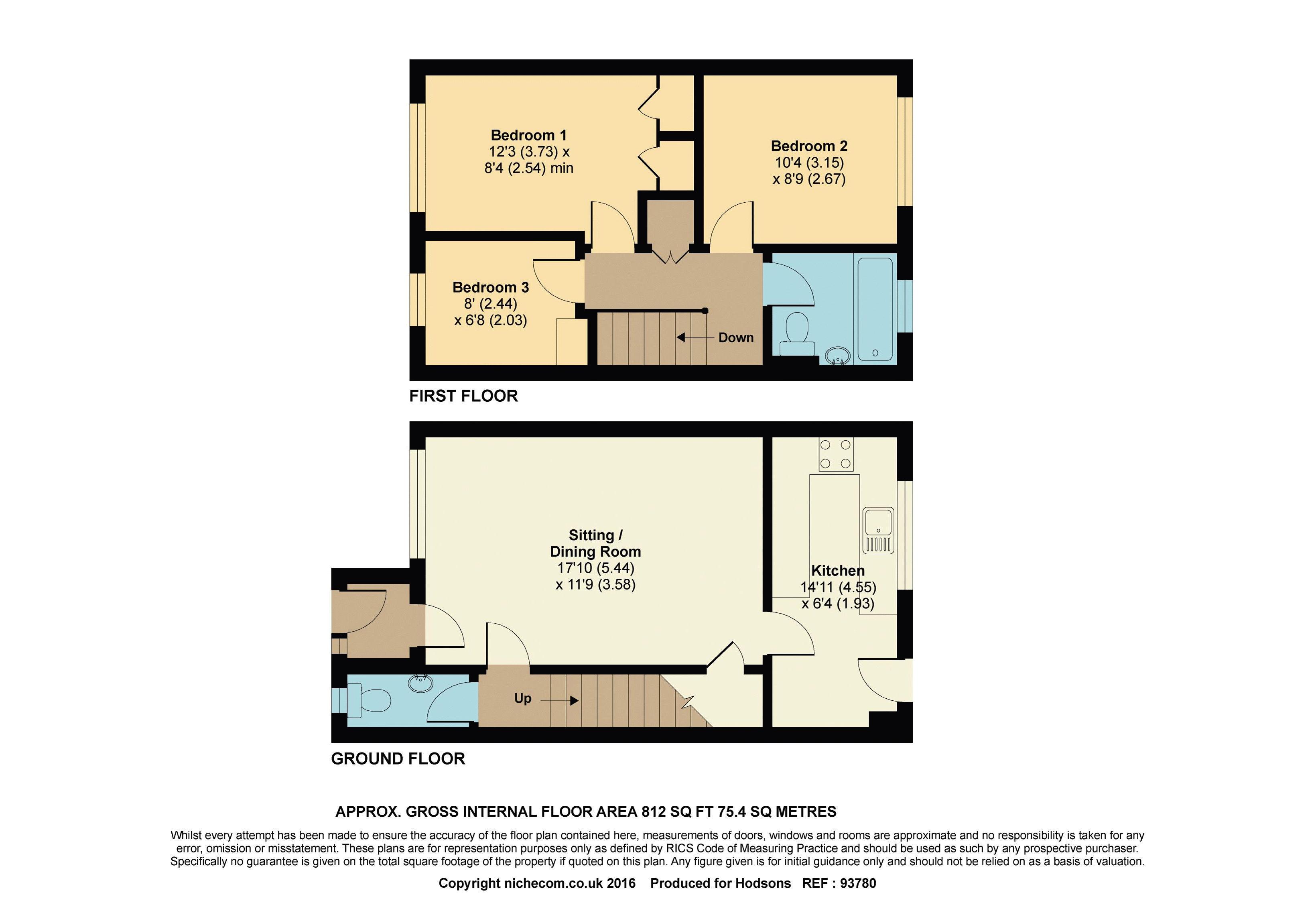 3 Bedrooms Terraced house for sale in Boucher Close, Grove, Wantage OX12